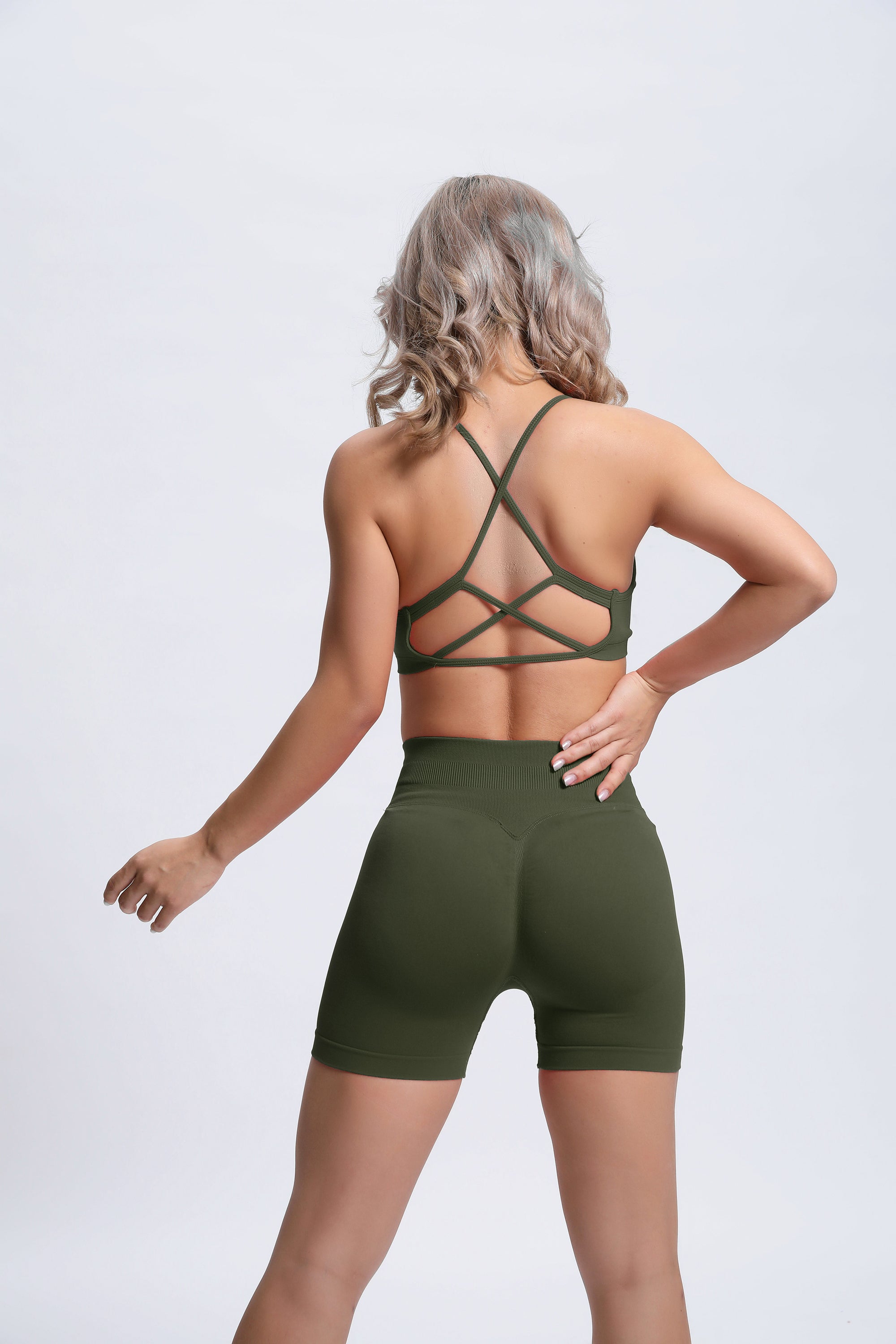 Joy | Sculpt Short Met Scrunch – Groen