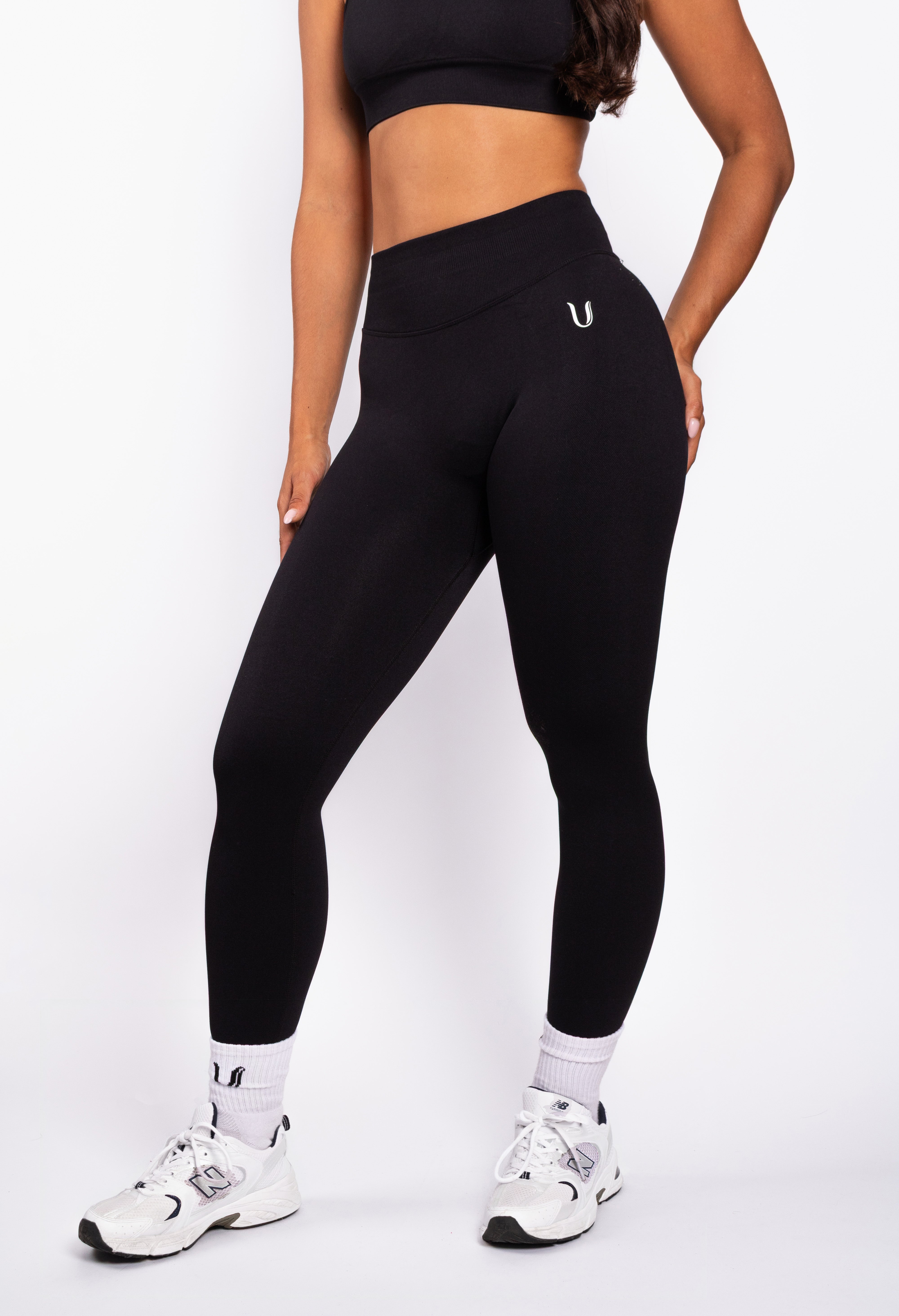 Beau | Premium High Performance Scrunch Legging – Schwarz