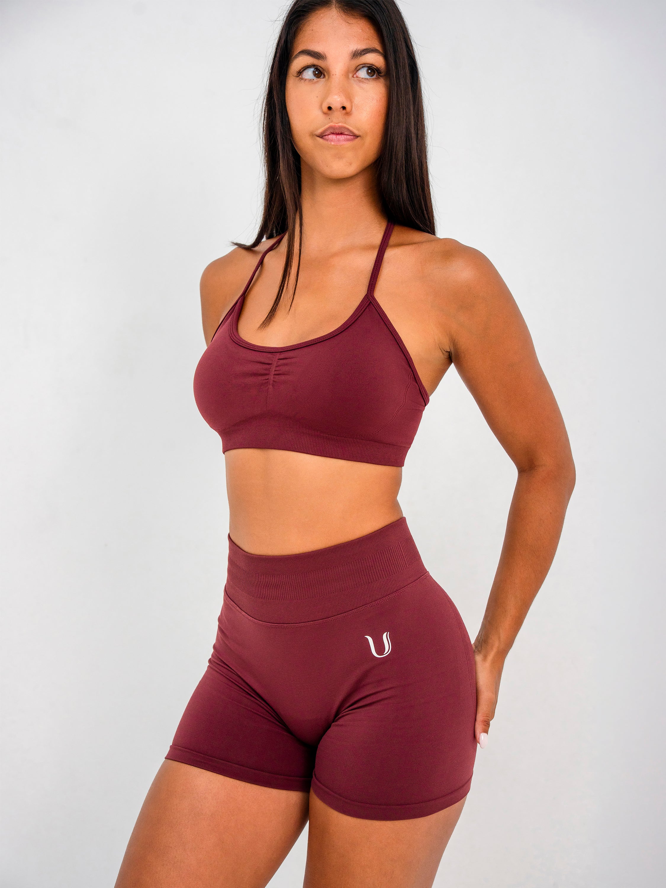 Luna | Premium Adjustable Sports Bra - Burgundy