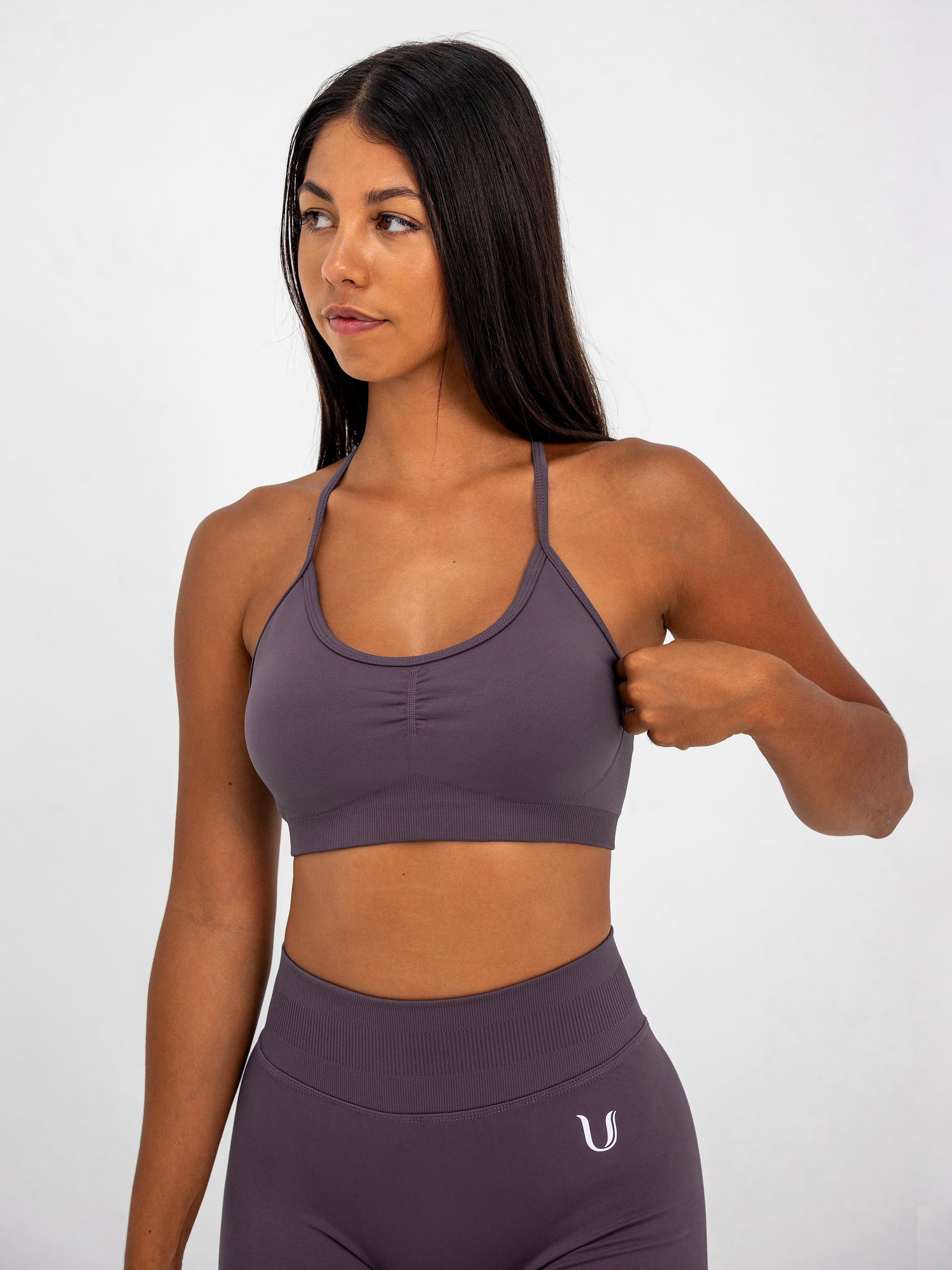 Luna | Premium Adjustable Sports Bra - Dusty Purple