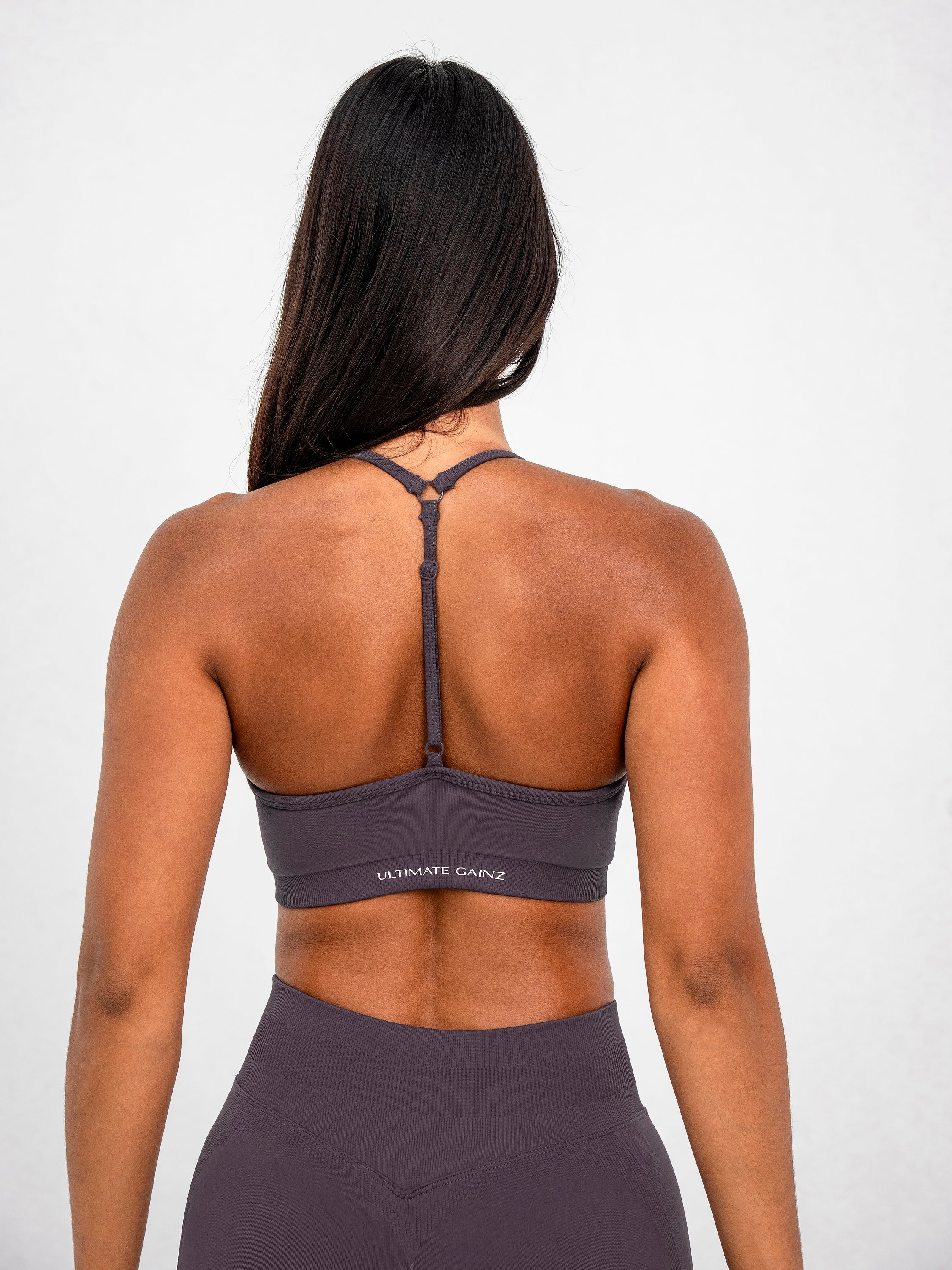 Luna | Premium Adjustable Sports Bra - Dusty Purple