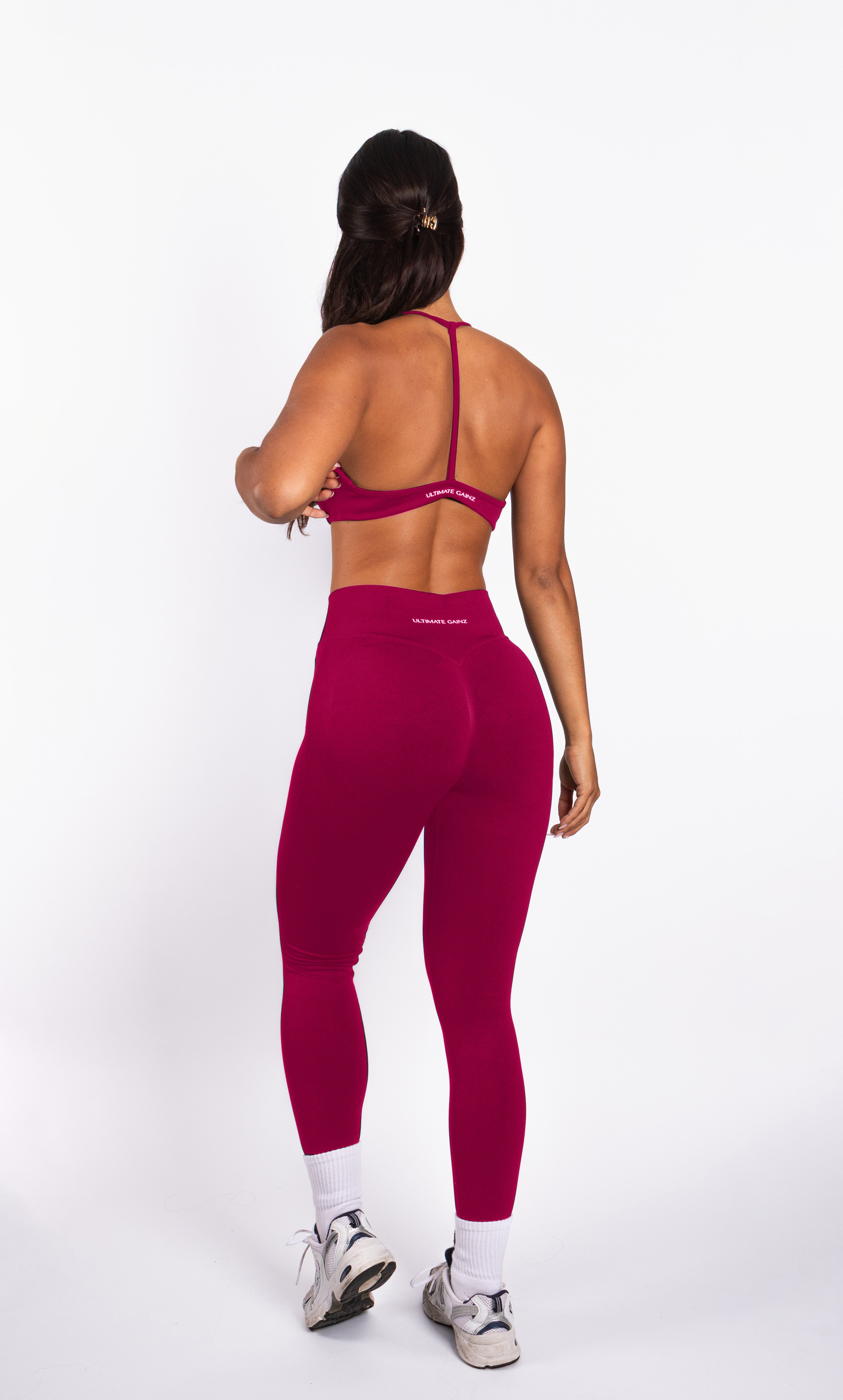 Nova | Seamless Open Back Bra – Raspberry