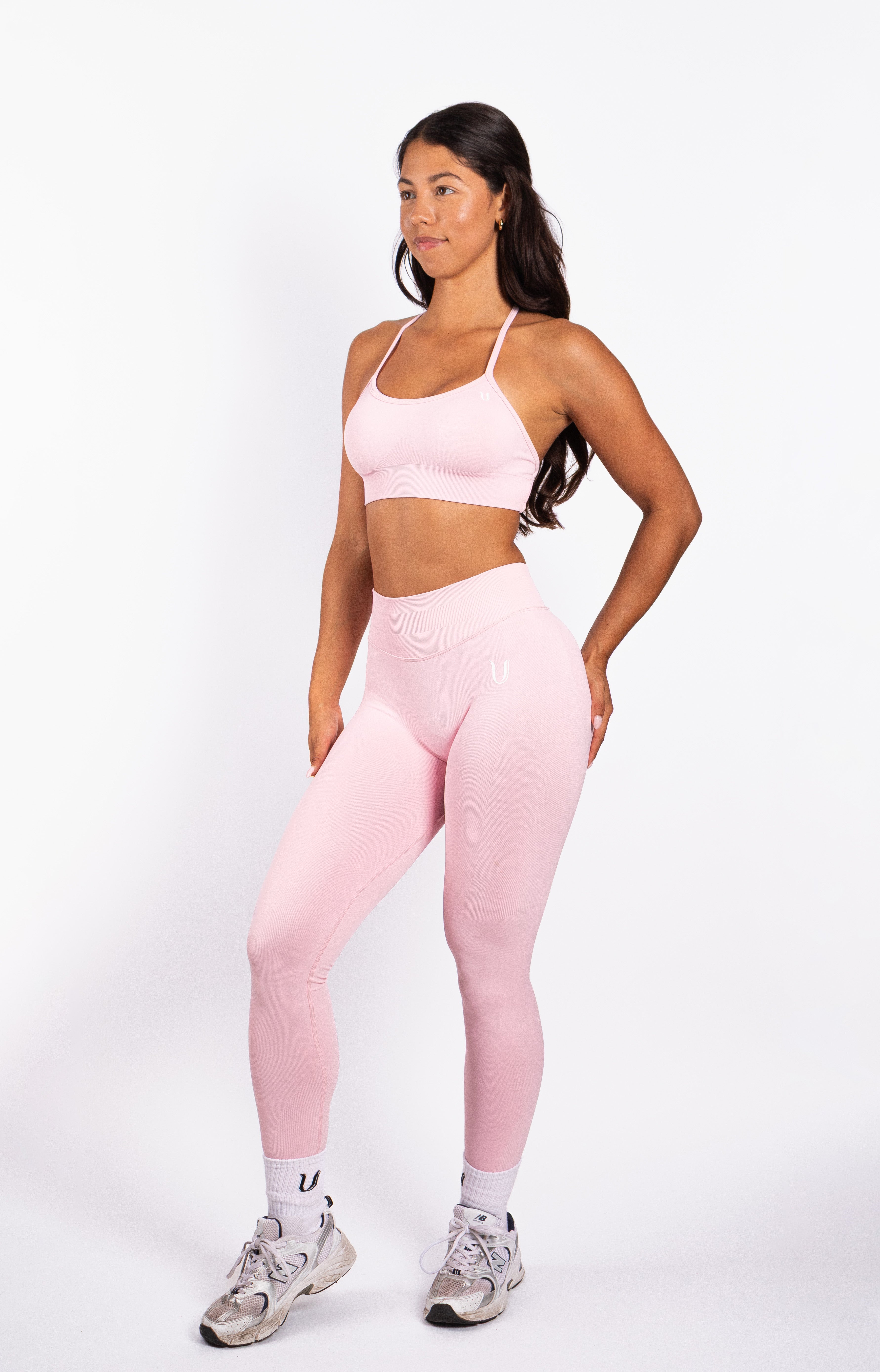 Beau | Premium High Performance Scunch Legging - Roze