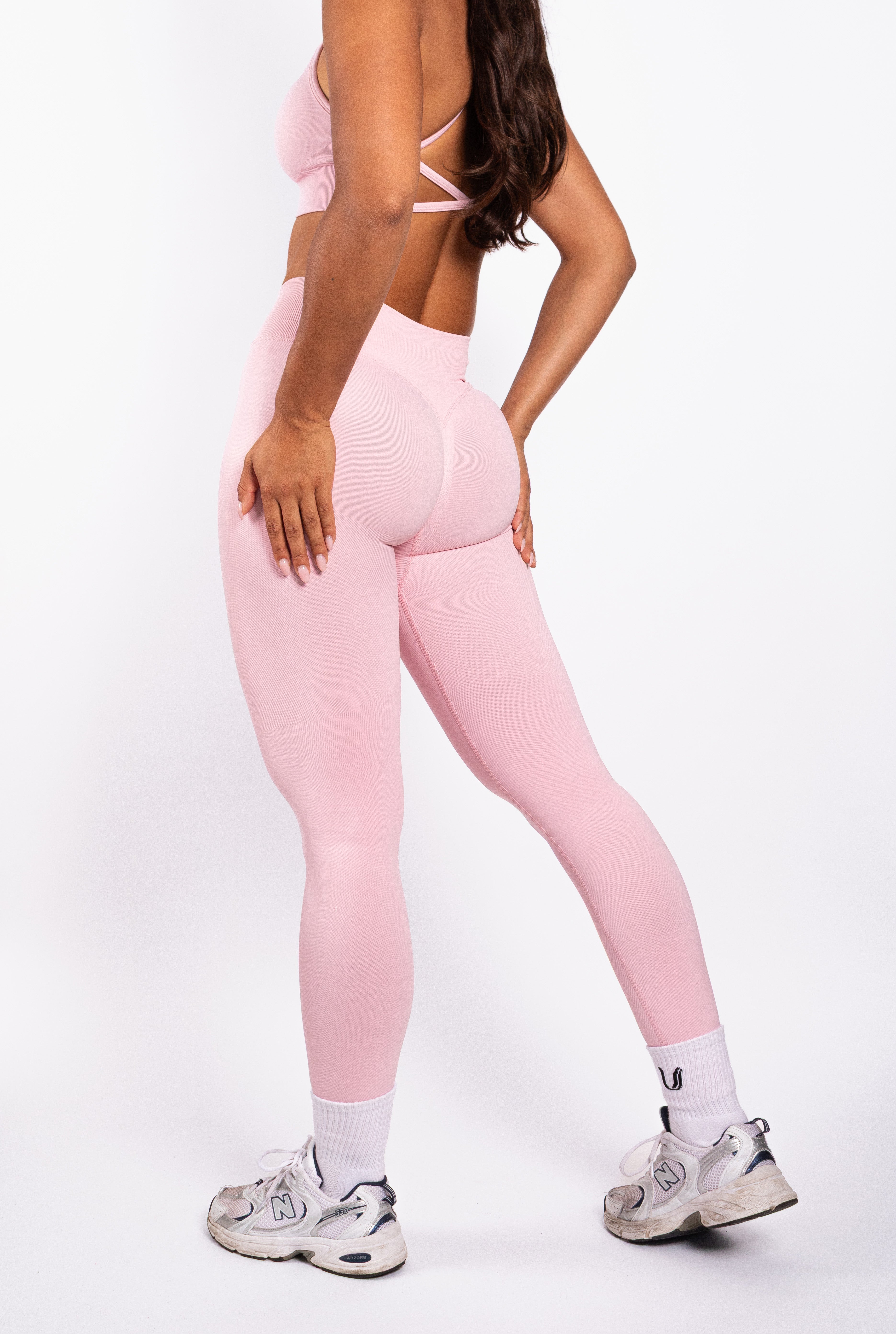 Beau | Premium High Performance Scunch Legging - Roze