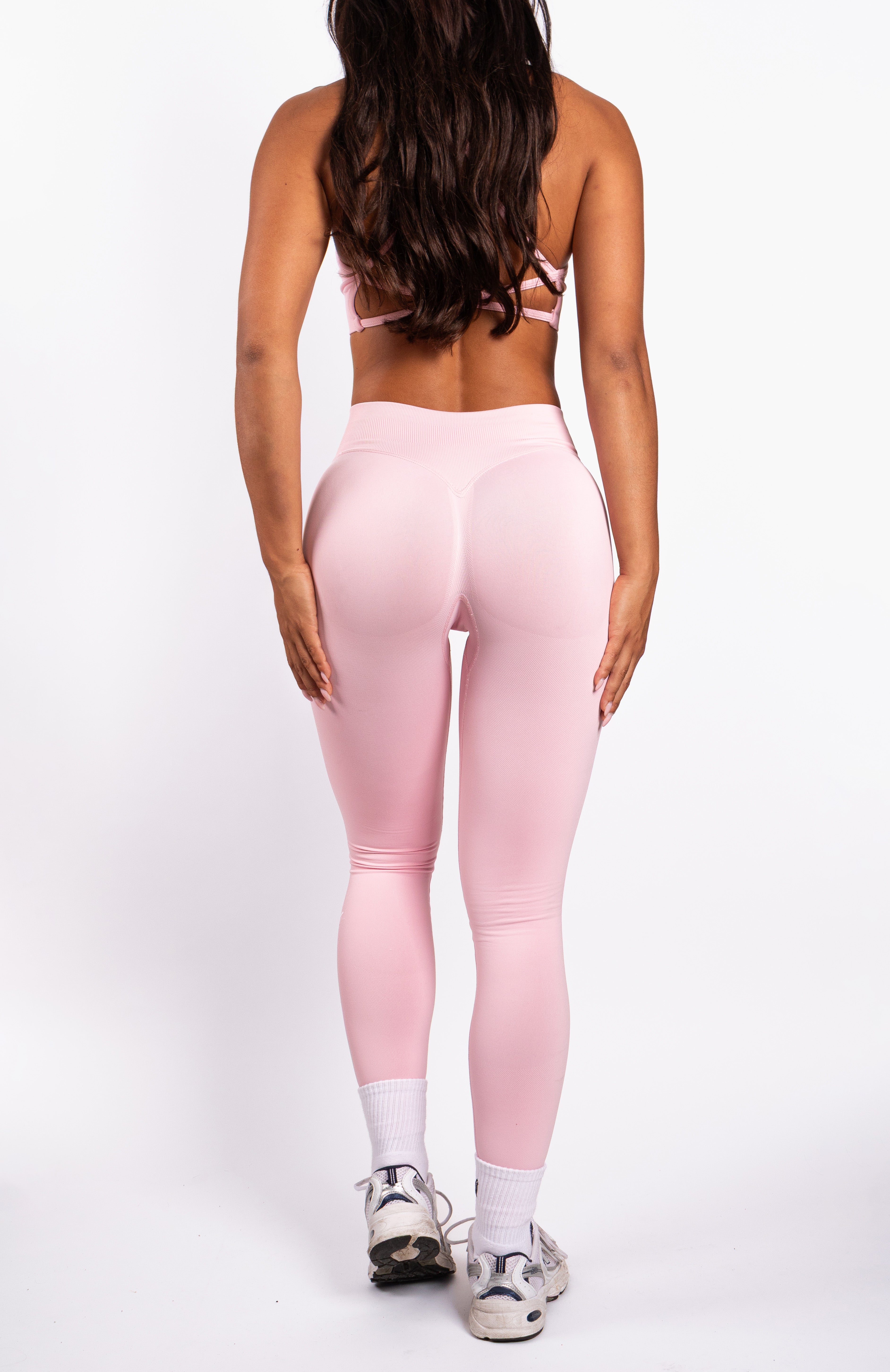 Beau | Premium High Performance Scunch Legging - Roze