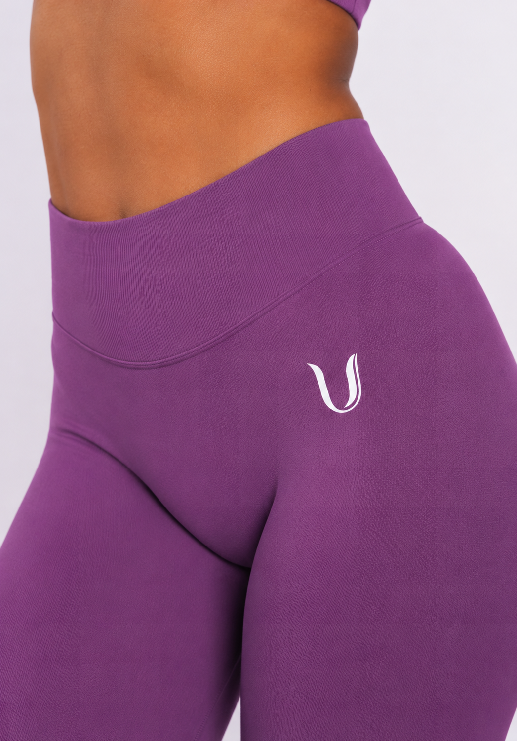 Beau | Premium High Performance Scrunch Leggings - Purple