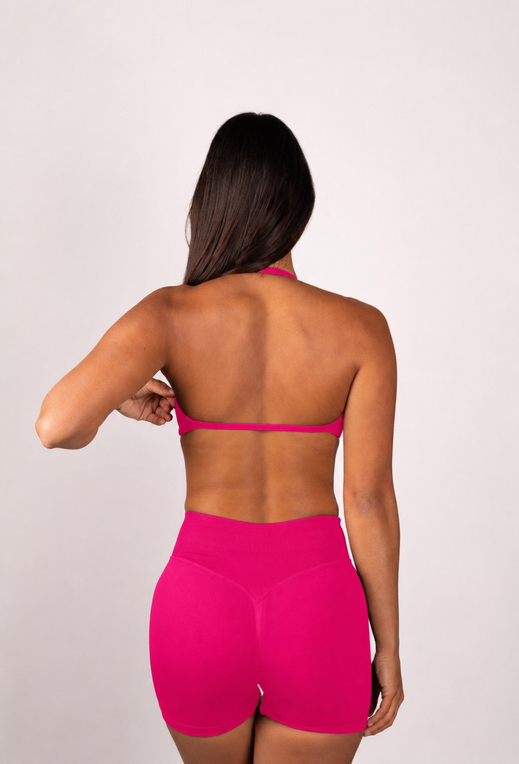 Beau | Premium High Performance Scrunch Shorts - Raspberry