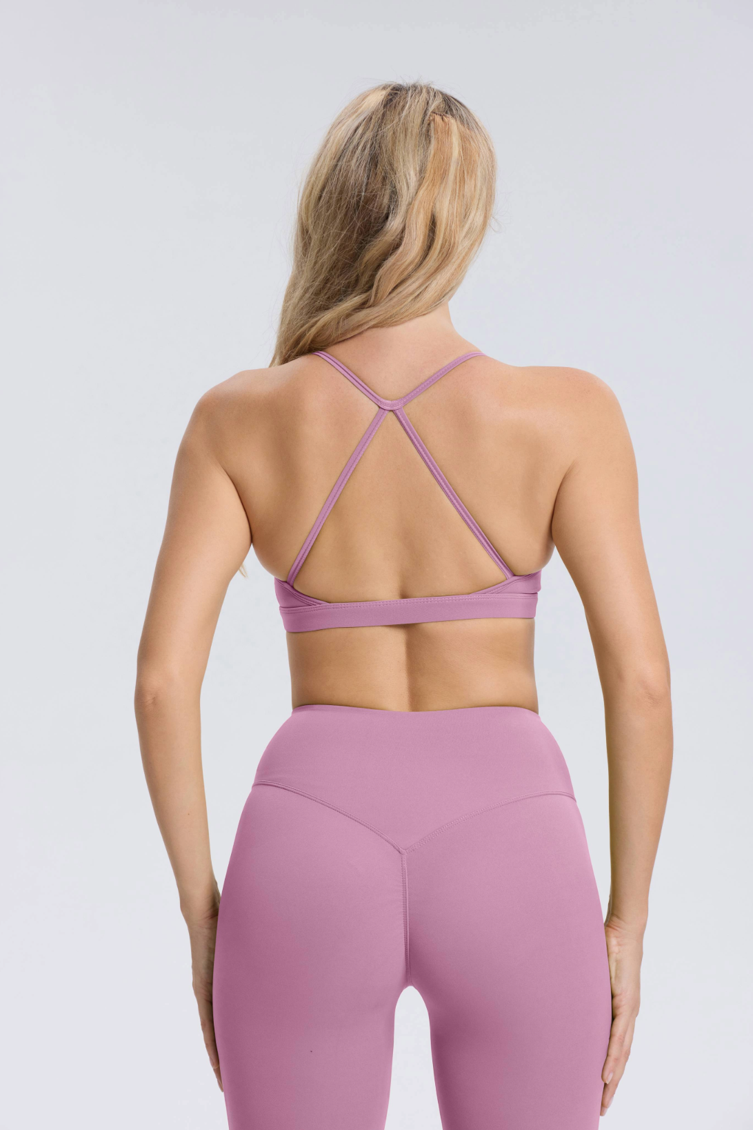 Hailey Set | Naadloze Top Legging - Lichtpaars