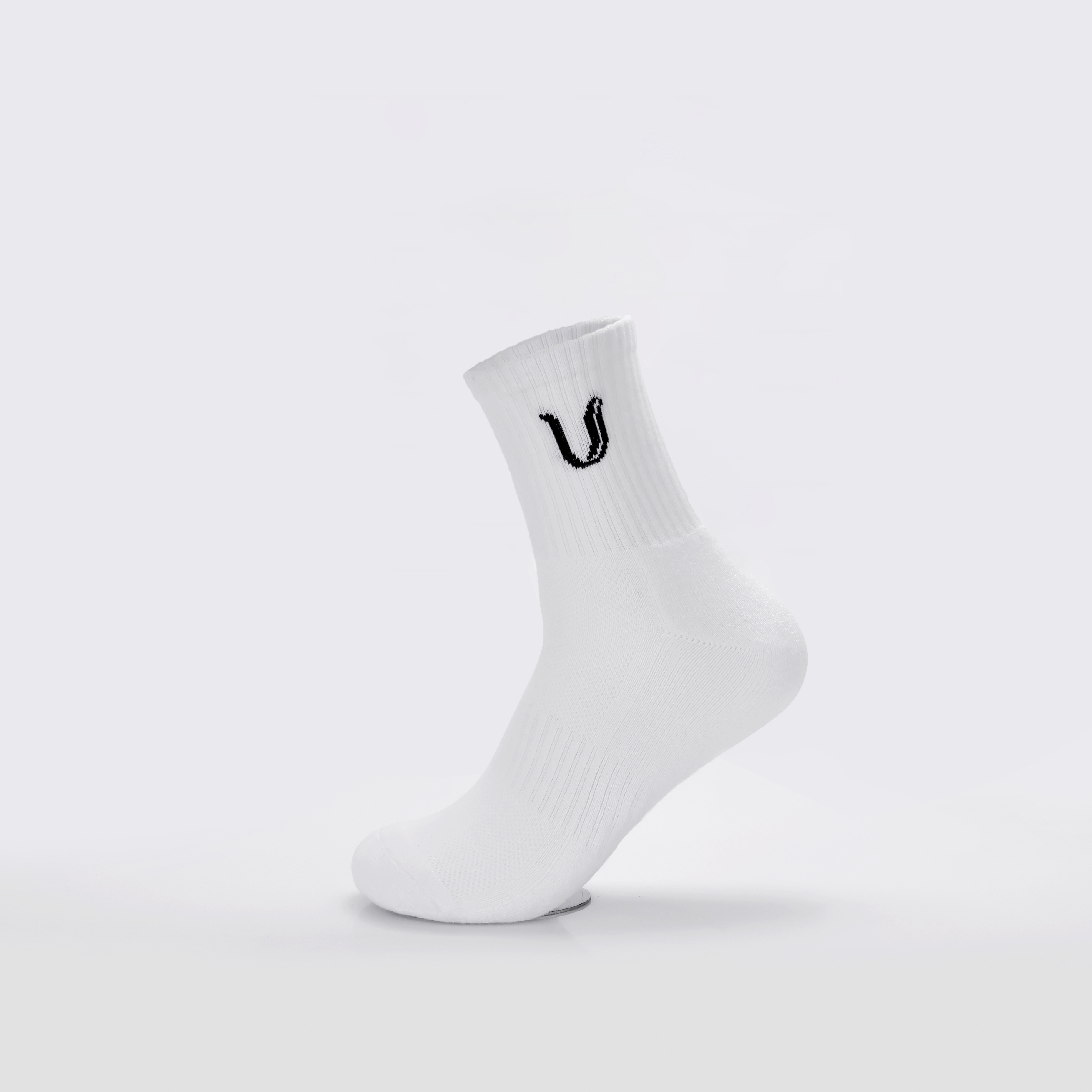Ultimate Gainz - Calcetines de Rendimiento Unisex - Blanco 3 Pares