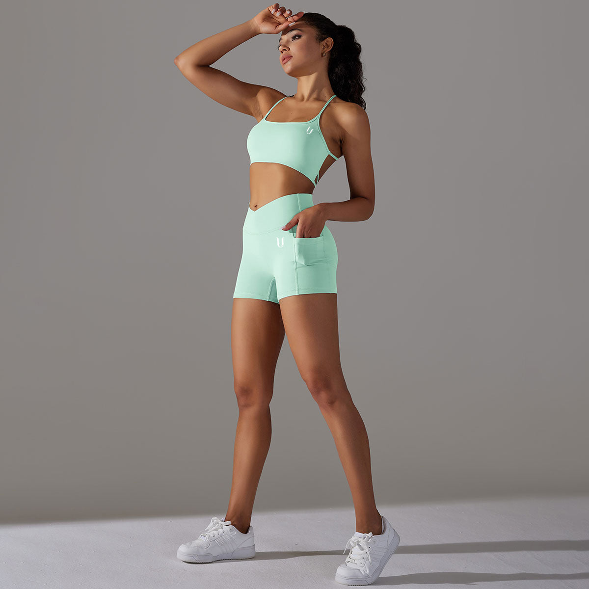 Mila | Short Set - Groen