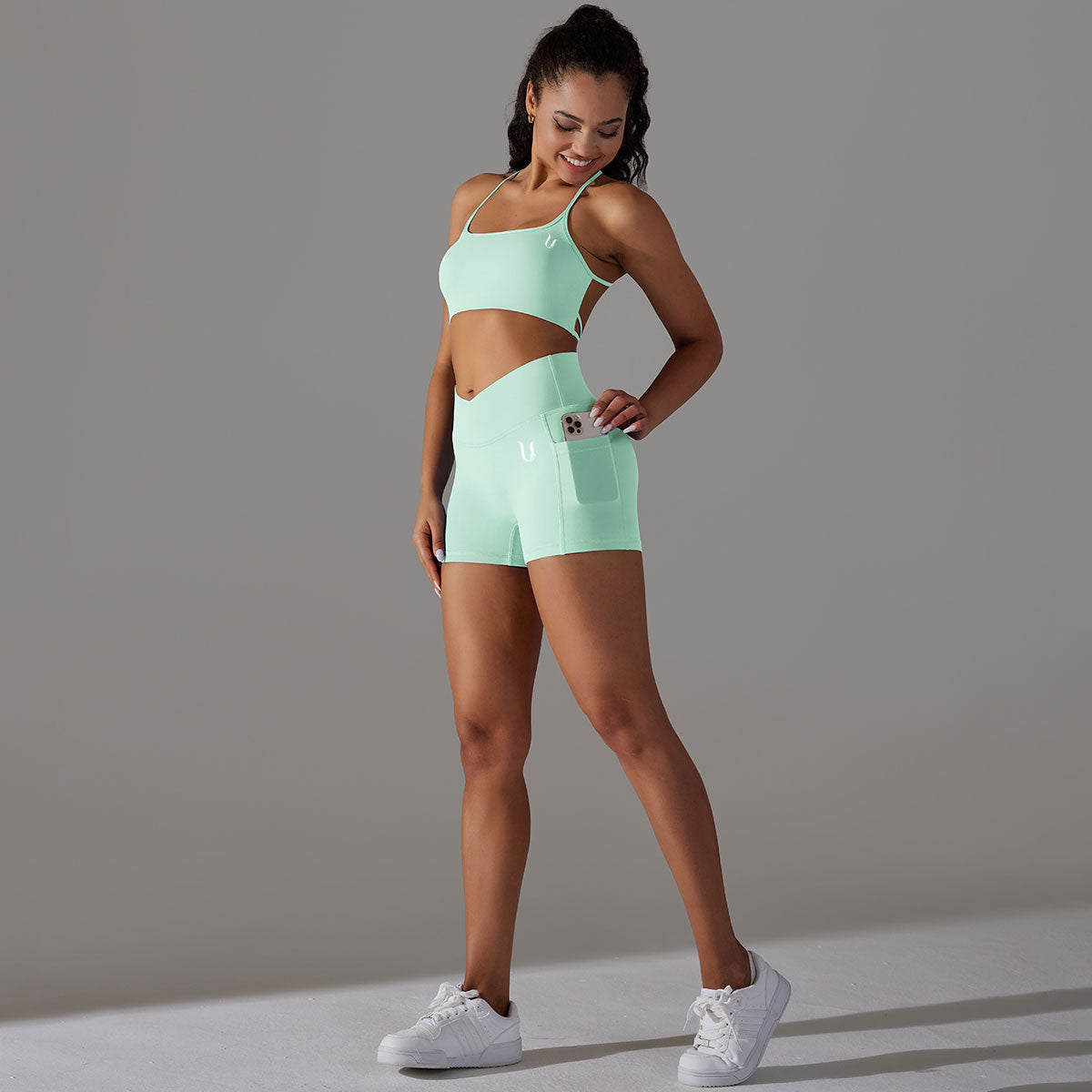 Mila | Short Set - Groen