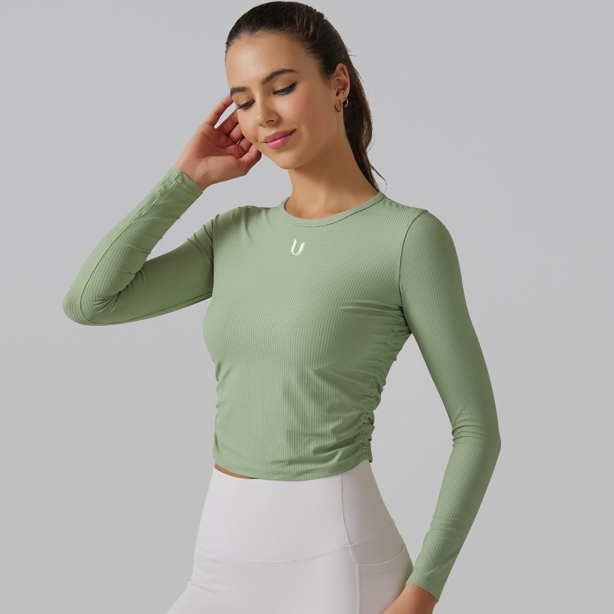 Bibi | Lange Mouwen Shirt - Groen