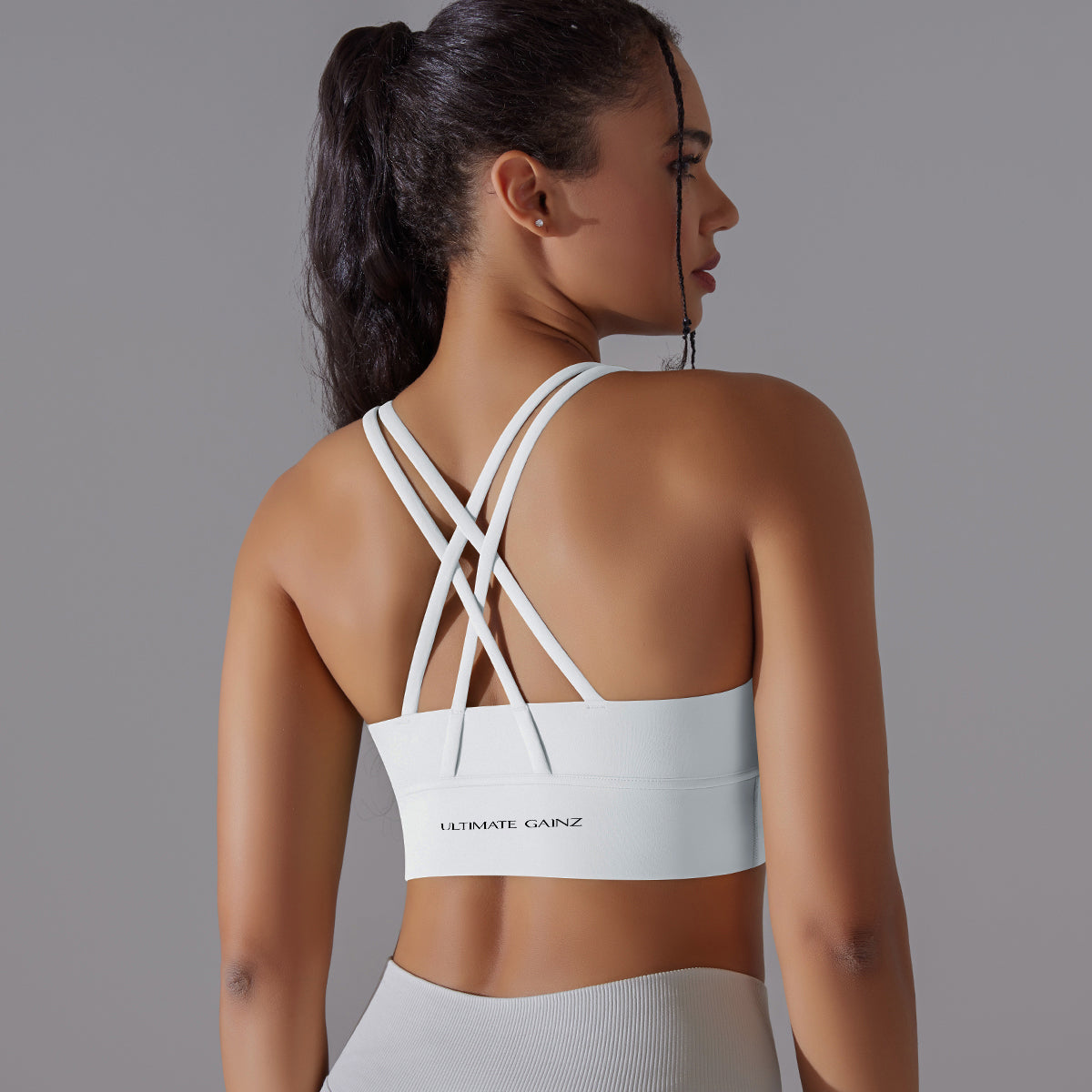 Kyra | Cross bra - White