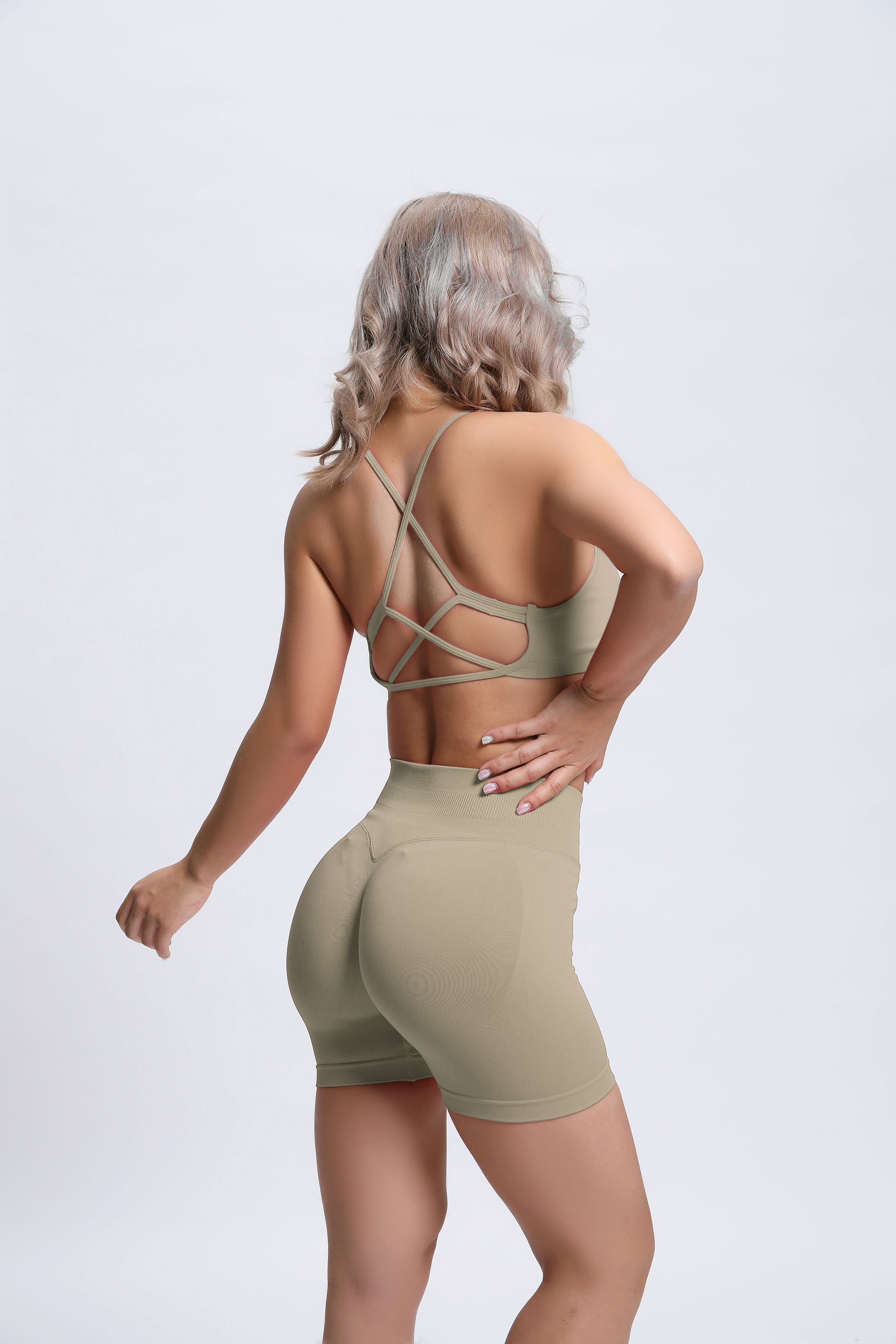 Joy | Sculpt Shorts with Scrunch – Green