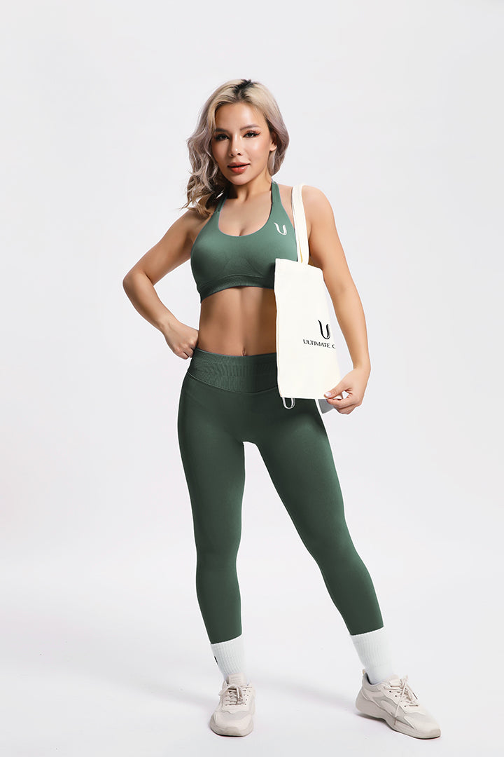 Beau | High Performance Legging - Groen