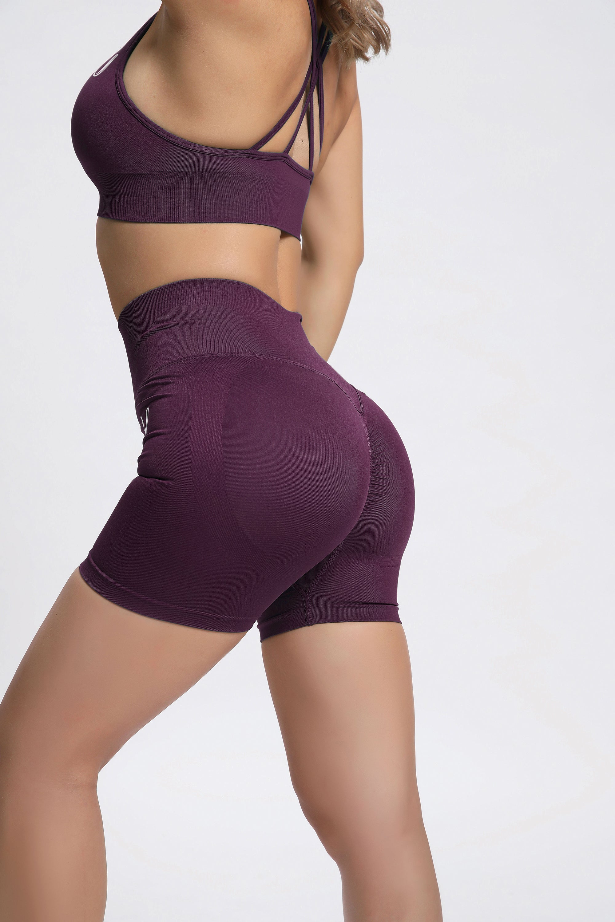 Olivia | Naadloze Power Short - Paars