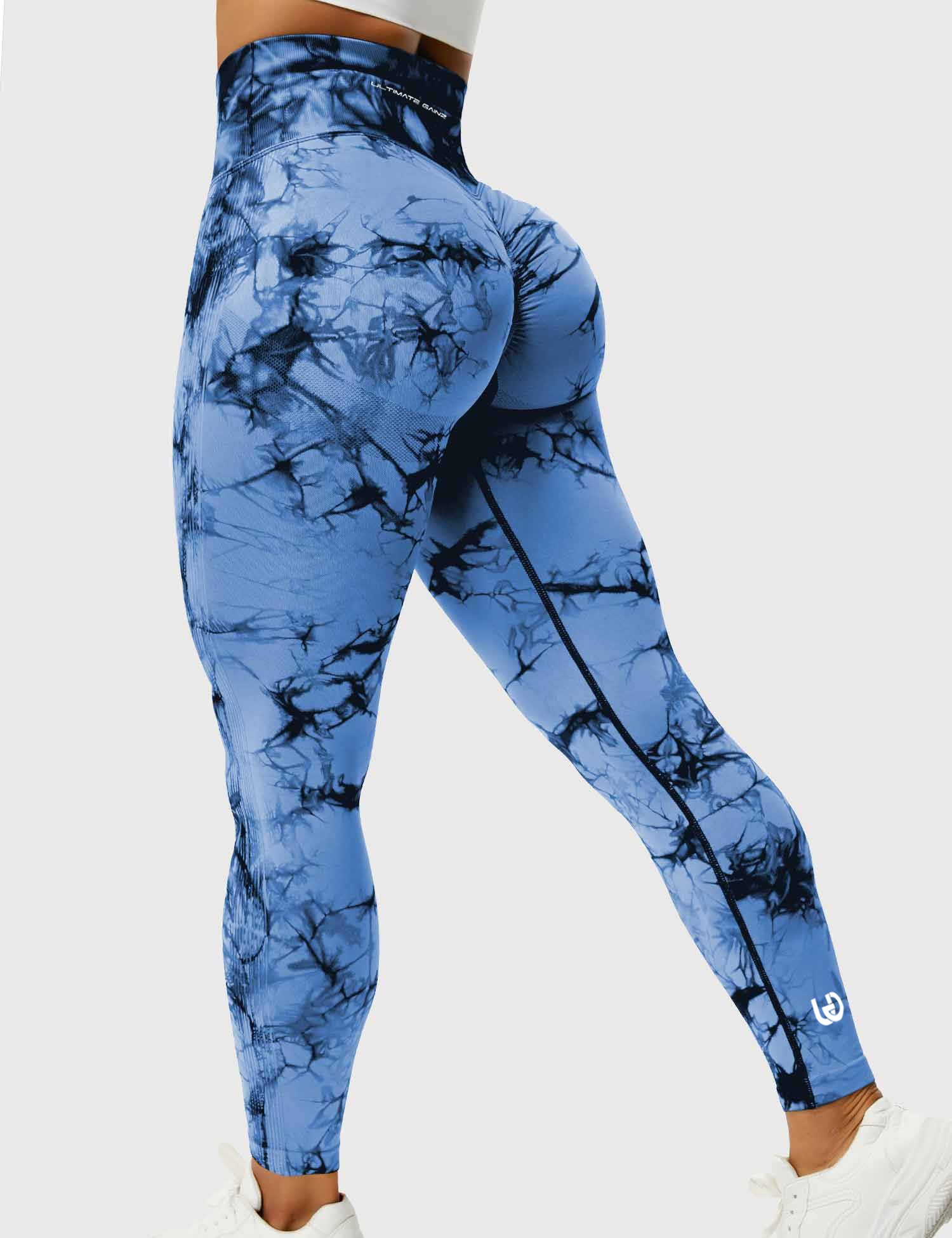 Aimy | Tie Dye Leggings Scrunch - Blau