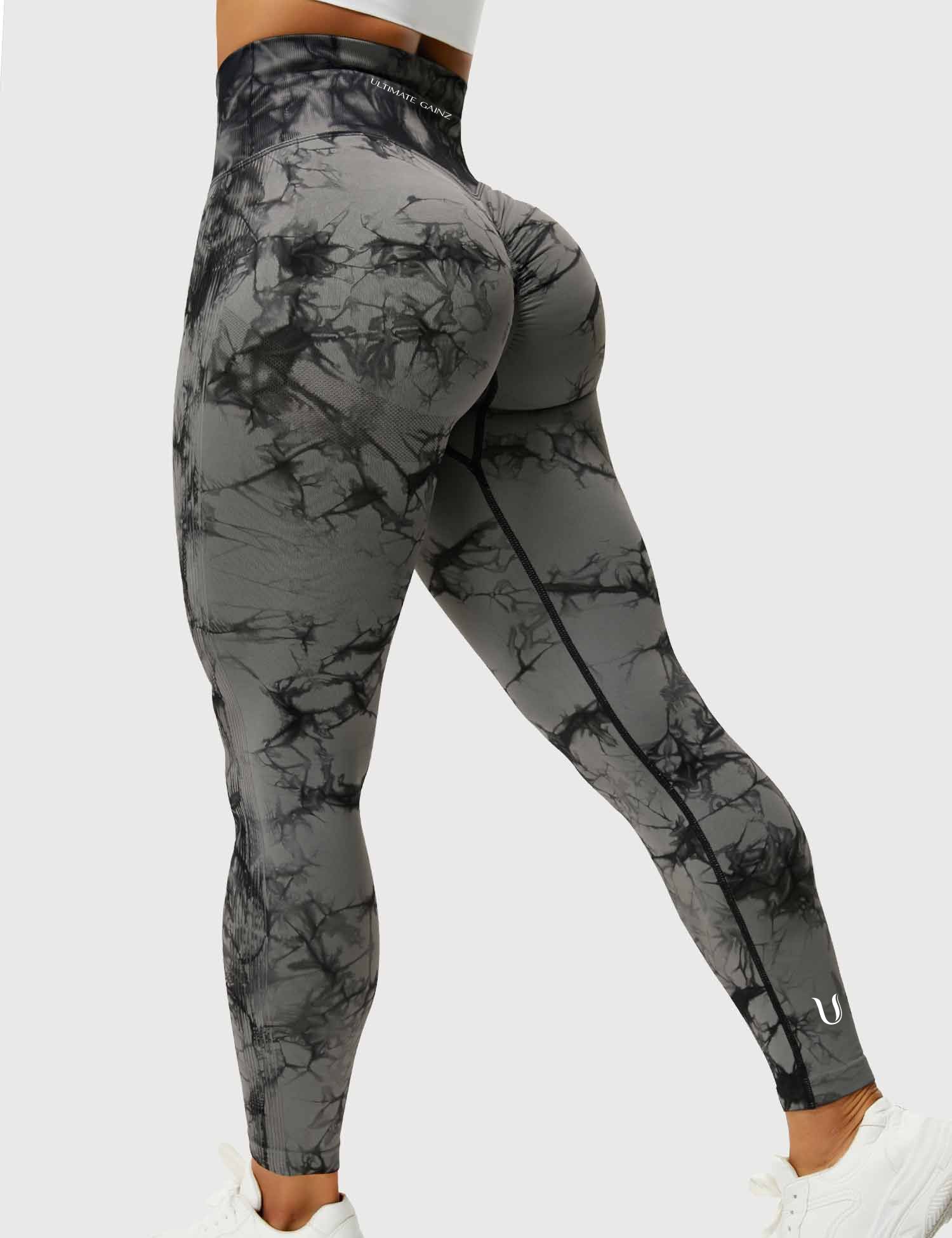 Aimy | Legging Scrunch Tie Dye - Gris Oscuro