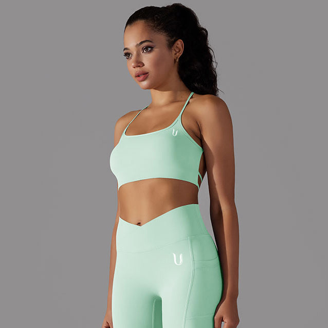 Mila | Strap Sport Bra - Groen