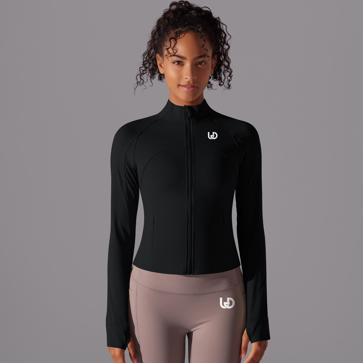 Cloe | Chaqueta Performance con cremallera - Negro