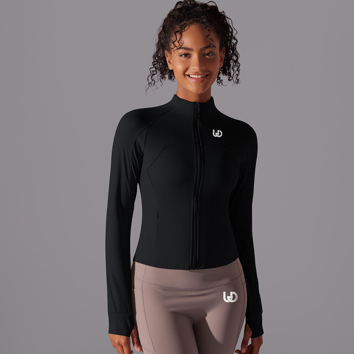 Cloe | Chaqueta Performance con cremallera - Negro