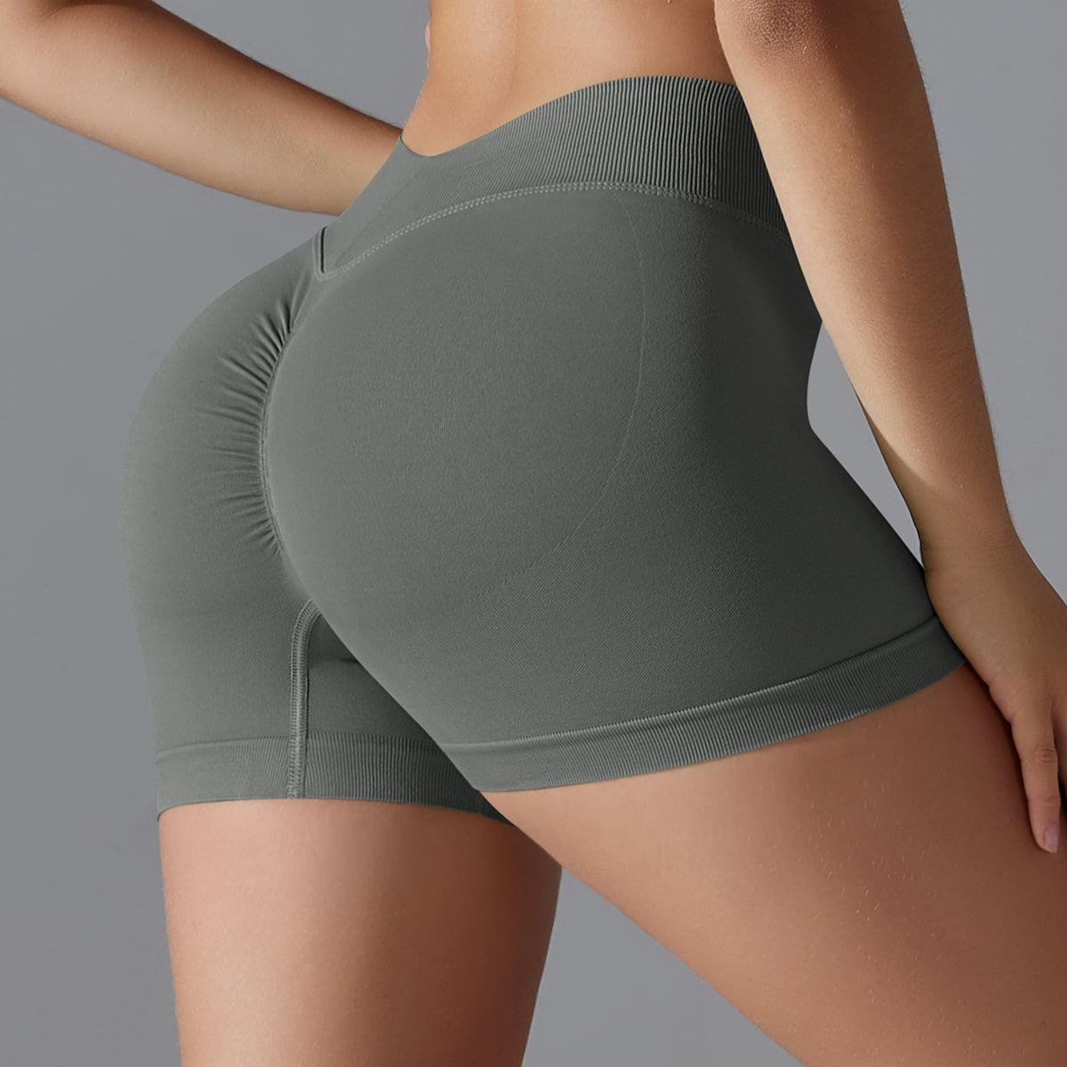 Mila V2 | Scrunch Sport Short - Grijs