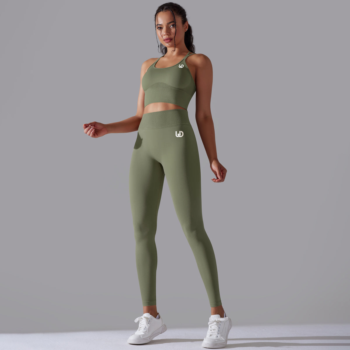 Margarita | Conjunto de top legging - Verde