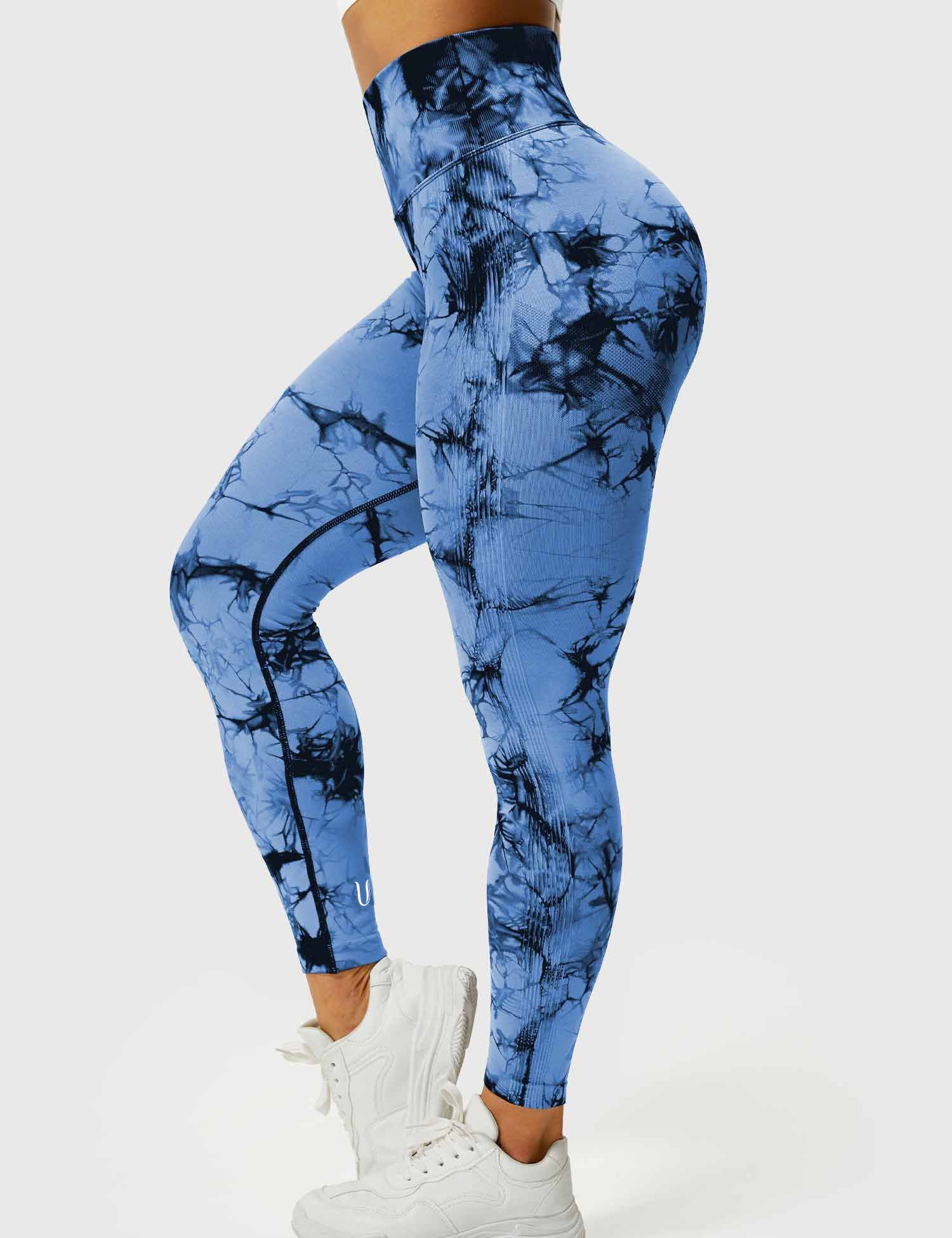 Aimy | Tie Dye Legging Scrunch - Blauw