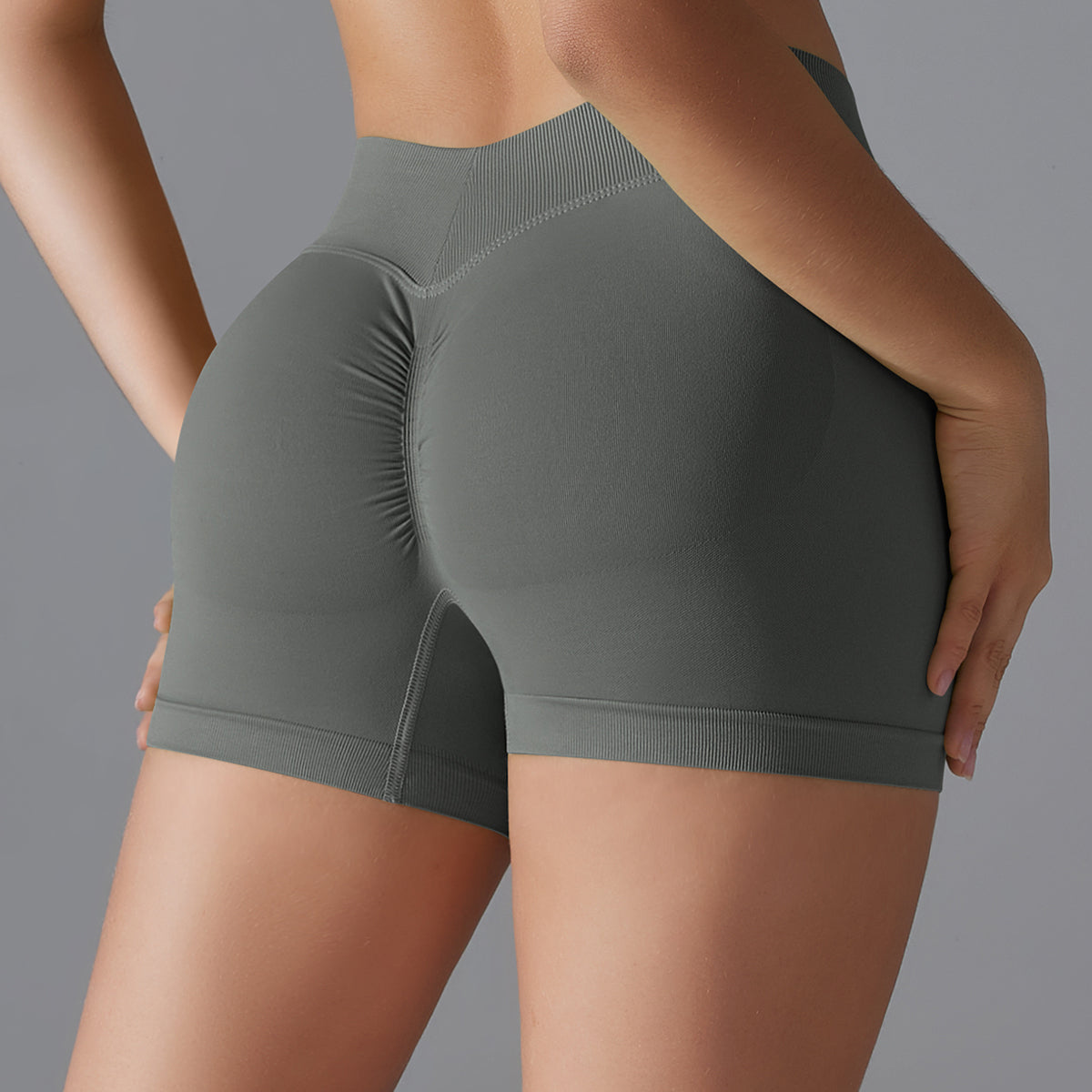 Mila V2 | Scrunch Sport Short - Grijs