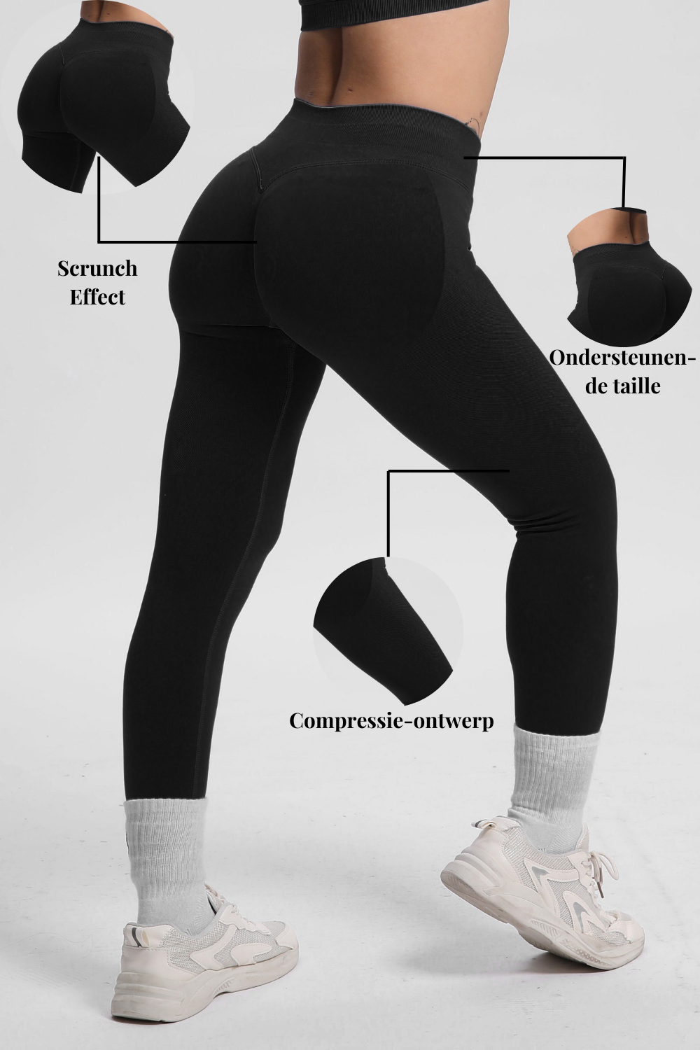 Beau | High Performance Legging - Schwarz