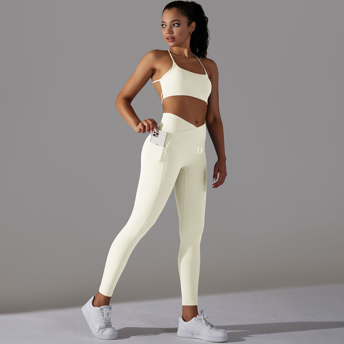 Milá | Conjunto Legging-Top - Blanco