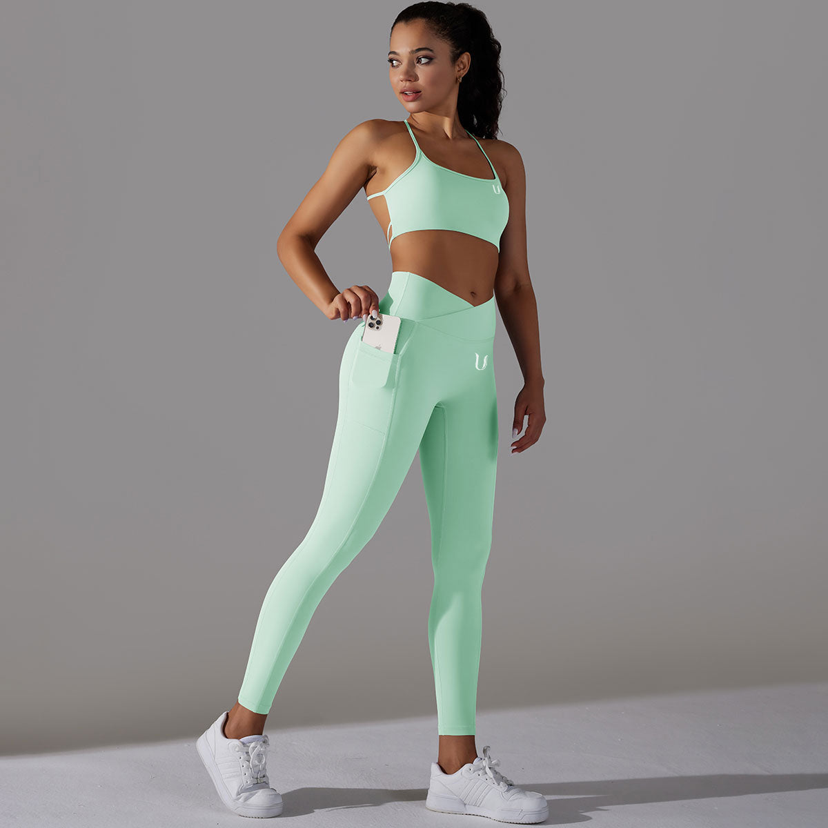 Mila | Legging-Top Set - Groen