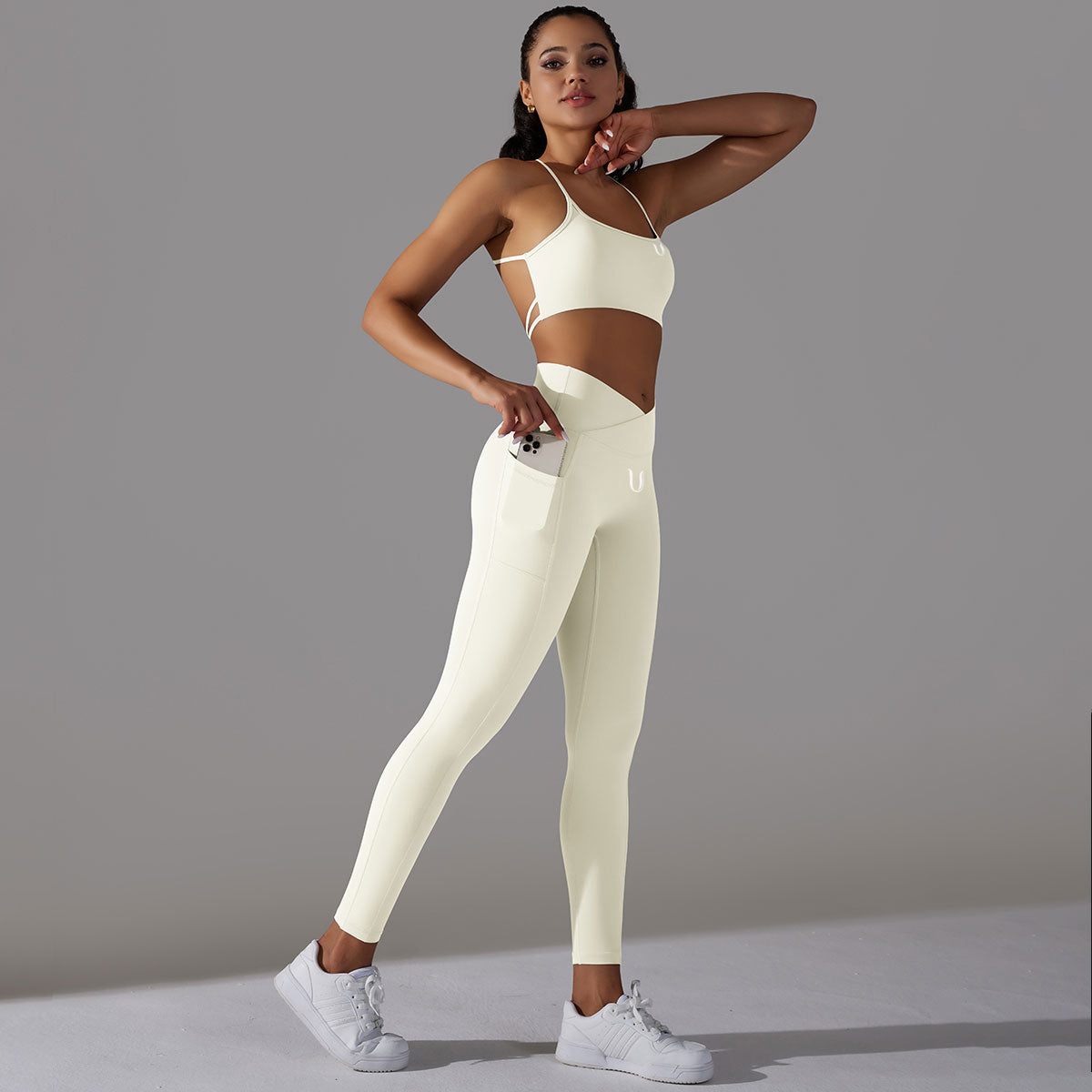 Mila | Legging-Top Set - Wit