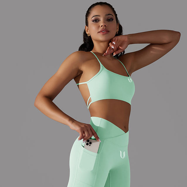 Mila | Strap Sport Bra - Groen