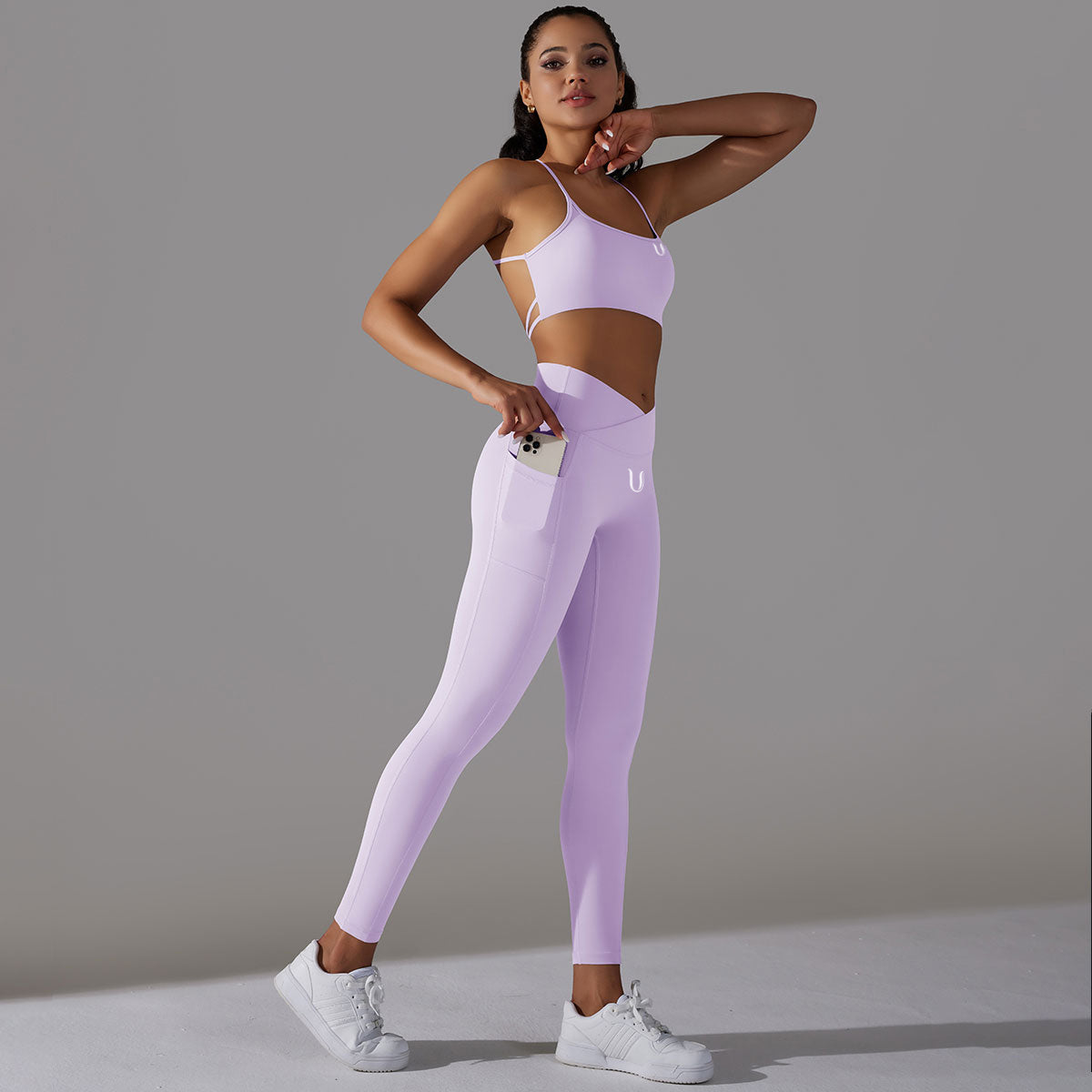 Mila | Legging-Top Set - Roze