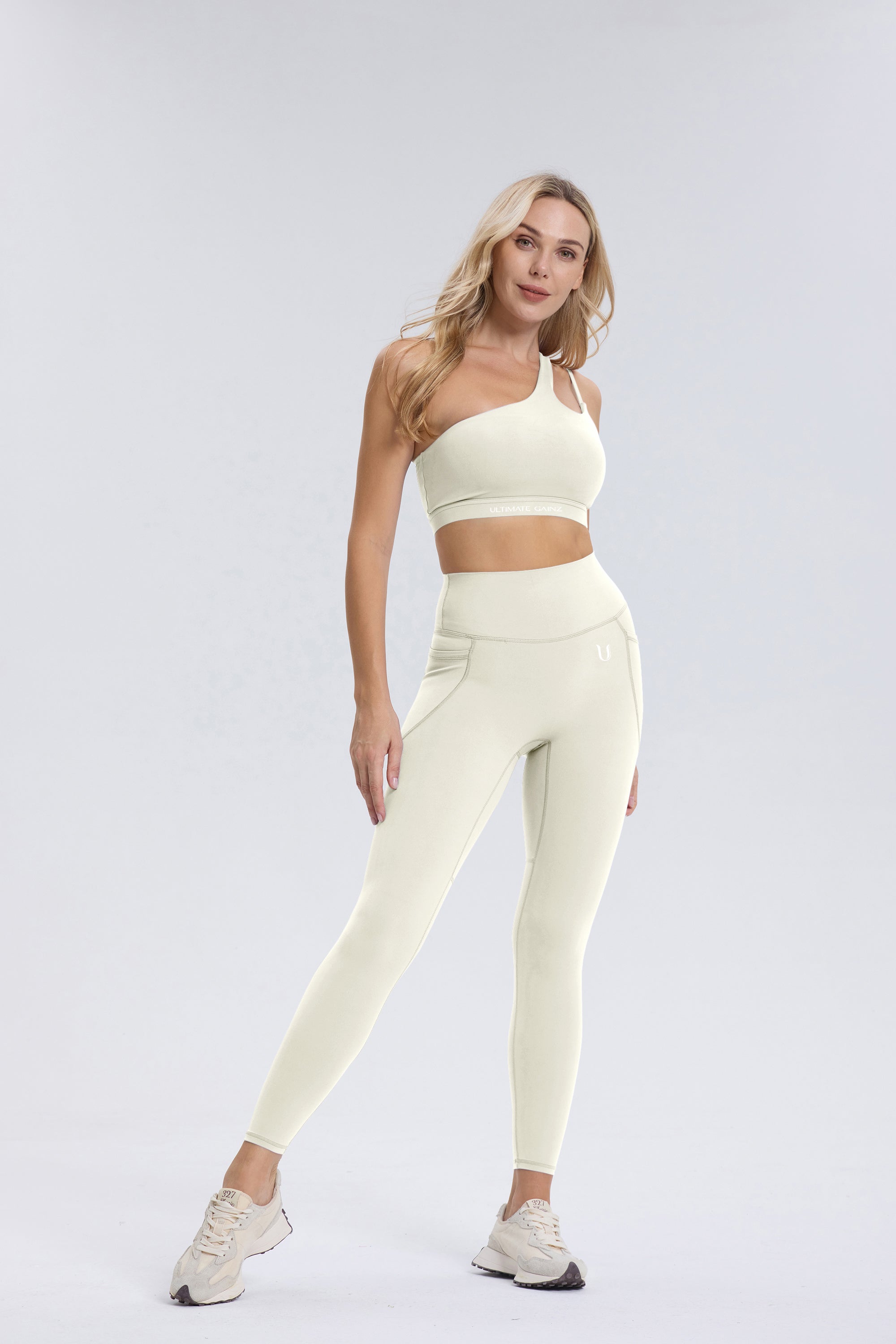 Palmer | Legging Met Zakken - Ivory