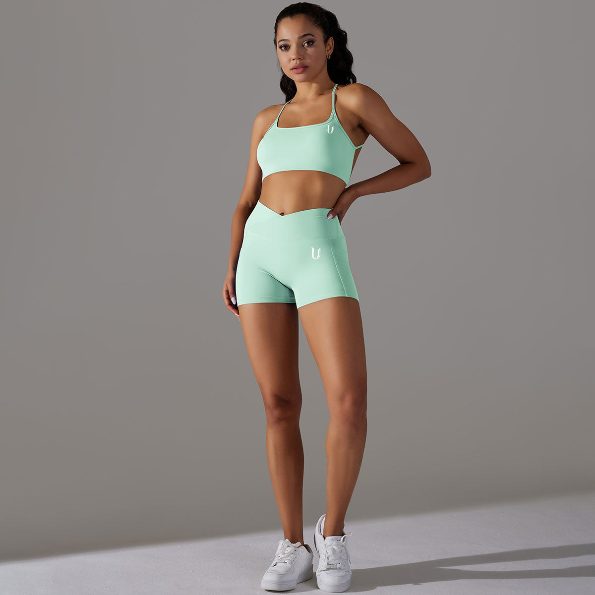 Mila | Short Set - Groen