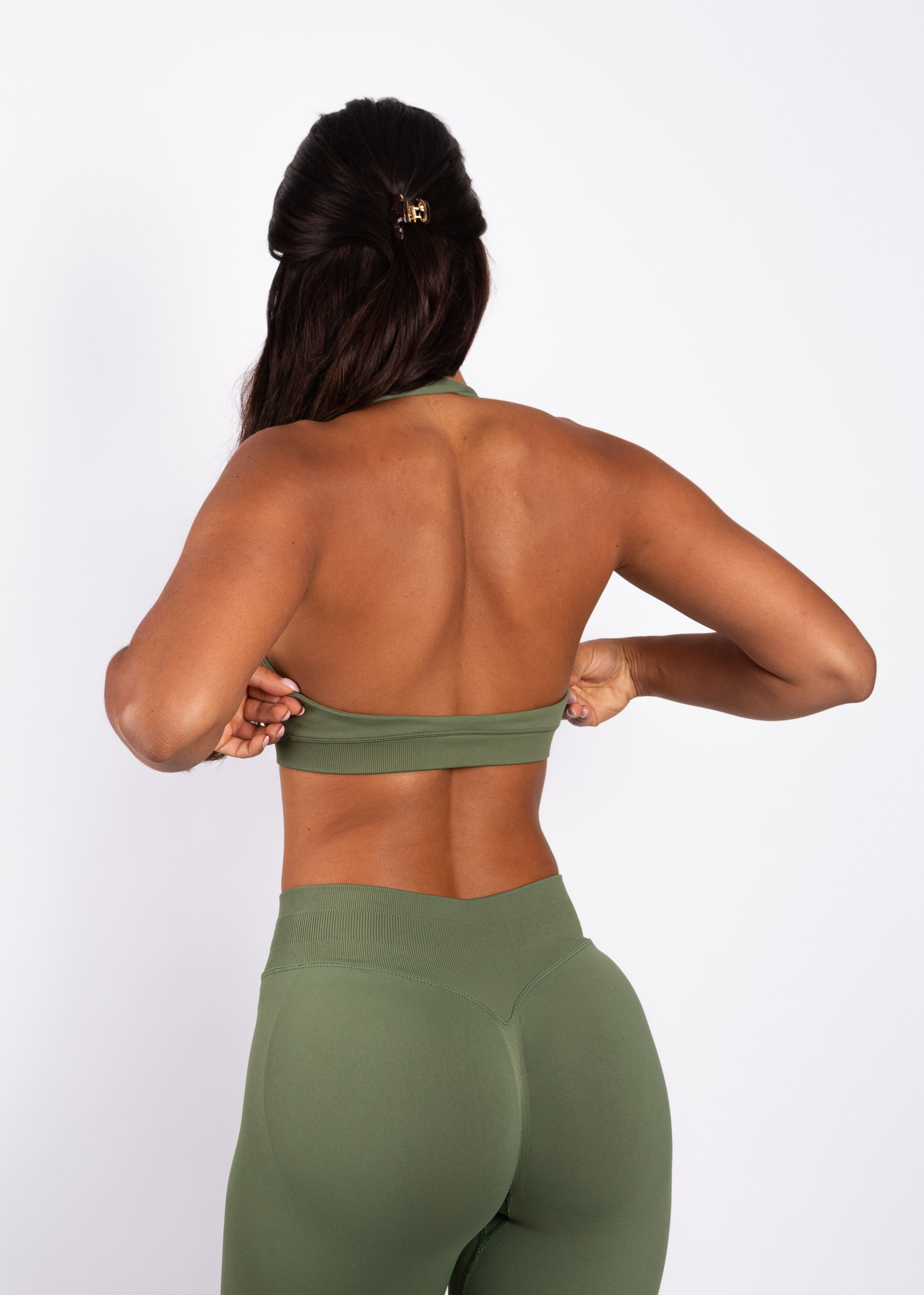 Beau | Halter Support Bra – Grün