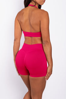 Beau | Premium High Performance Scrunch Shorts - Pink