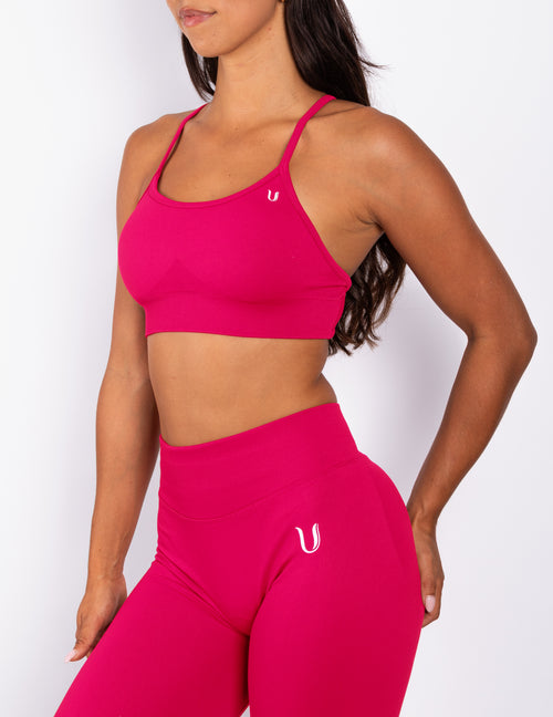 Beau | Cross Bra - Raspberry