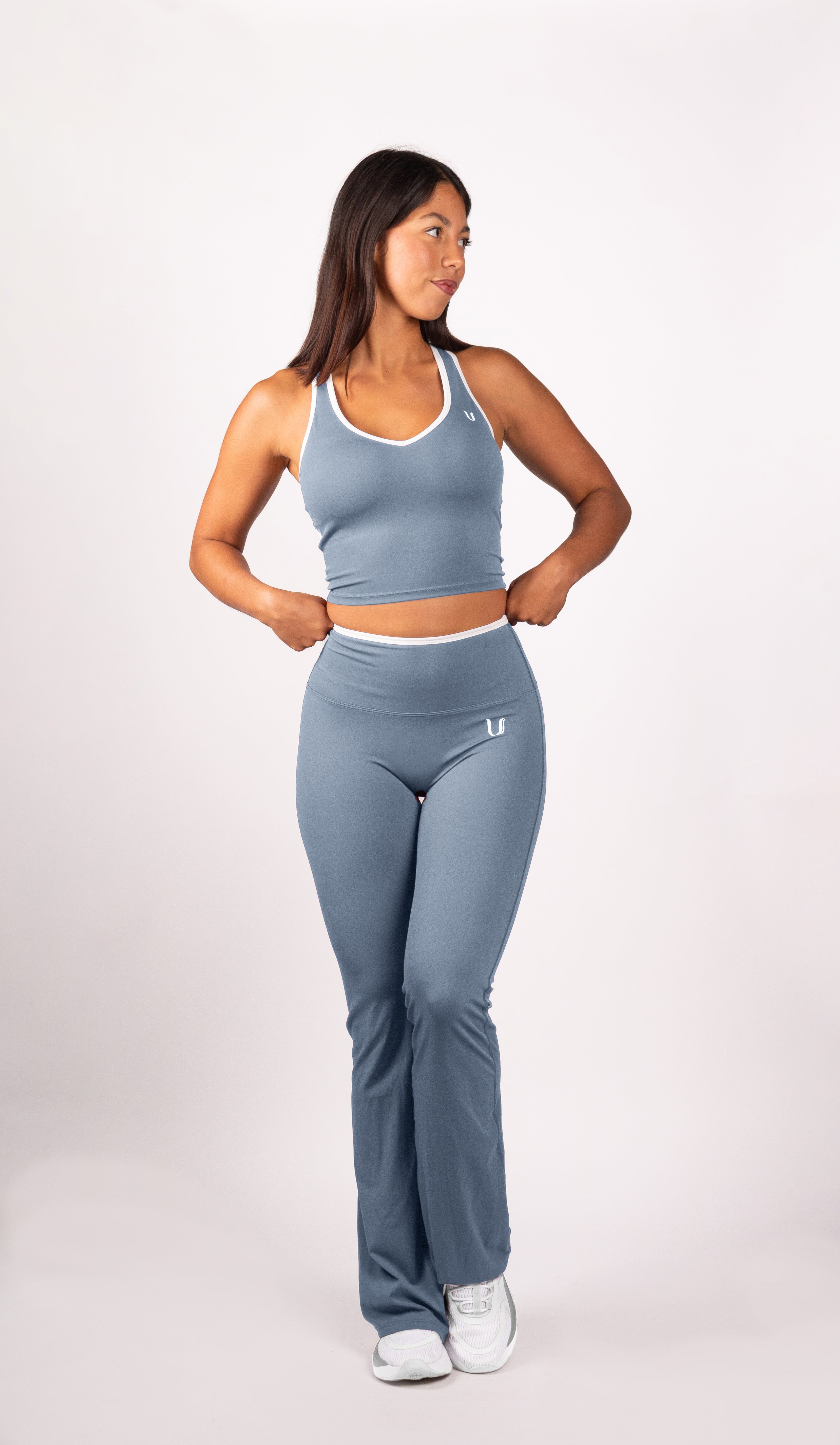 Ivy | Flare Legging – Hellblau