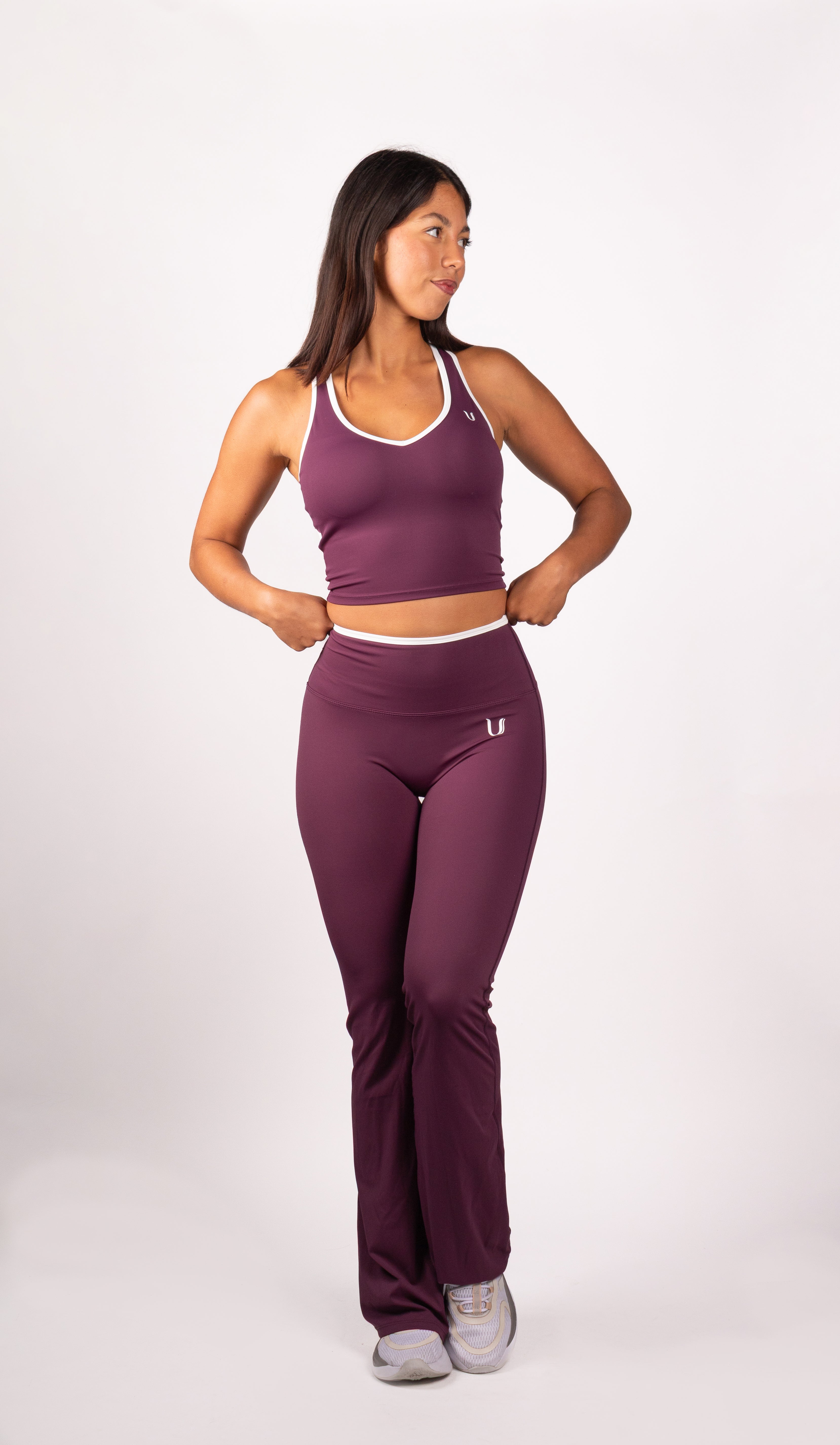 Ivy | Flare Legging – Burdeos