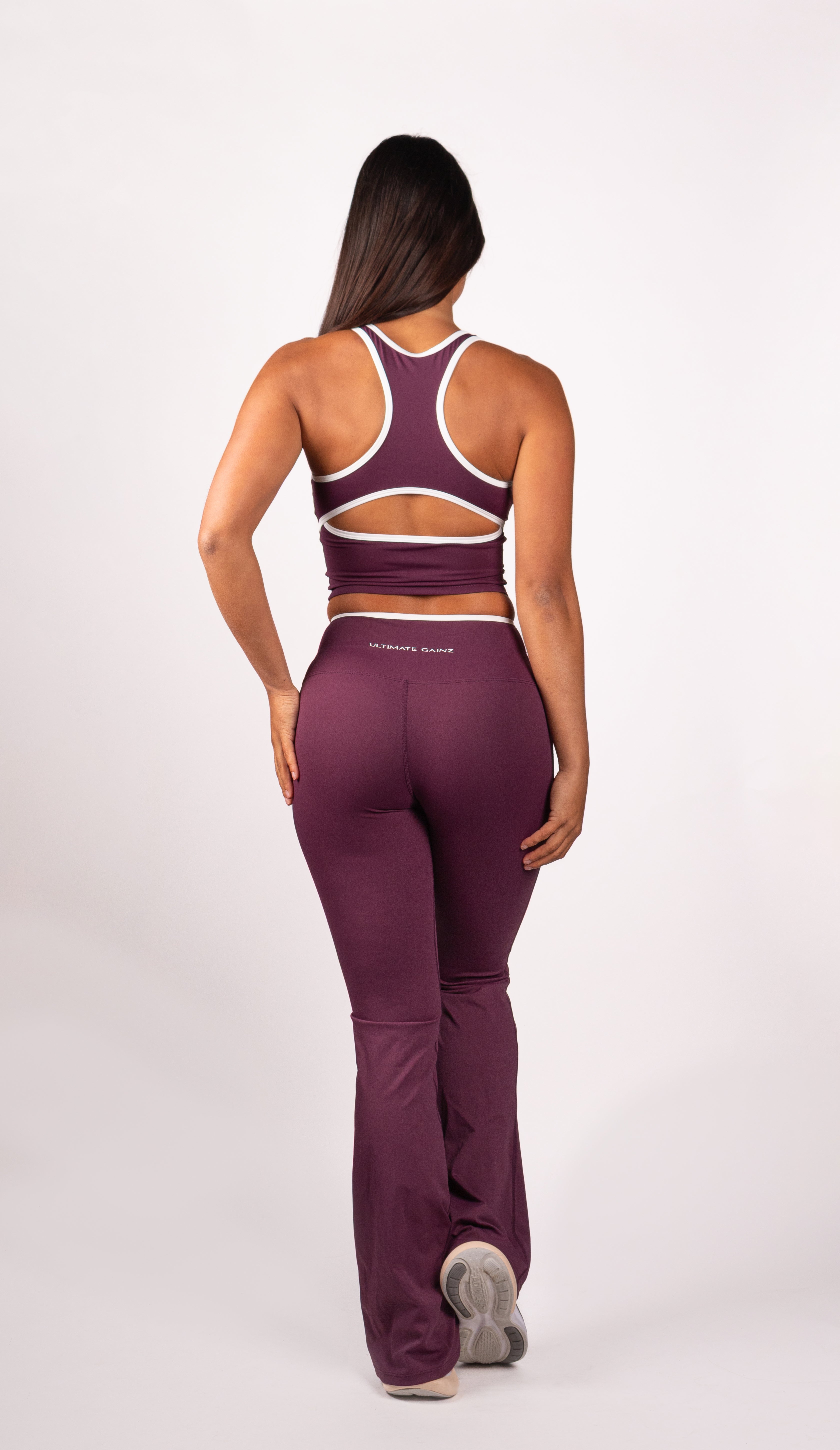 Ivy | Flare Legging – Burdeos