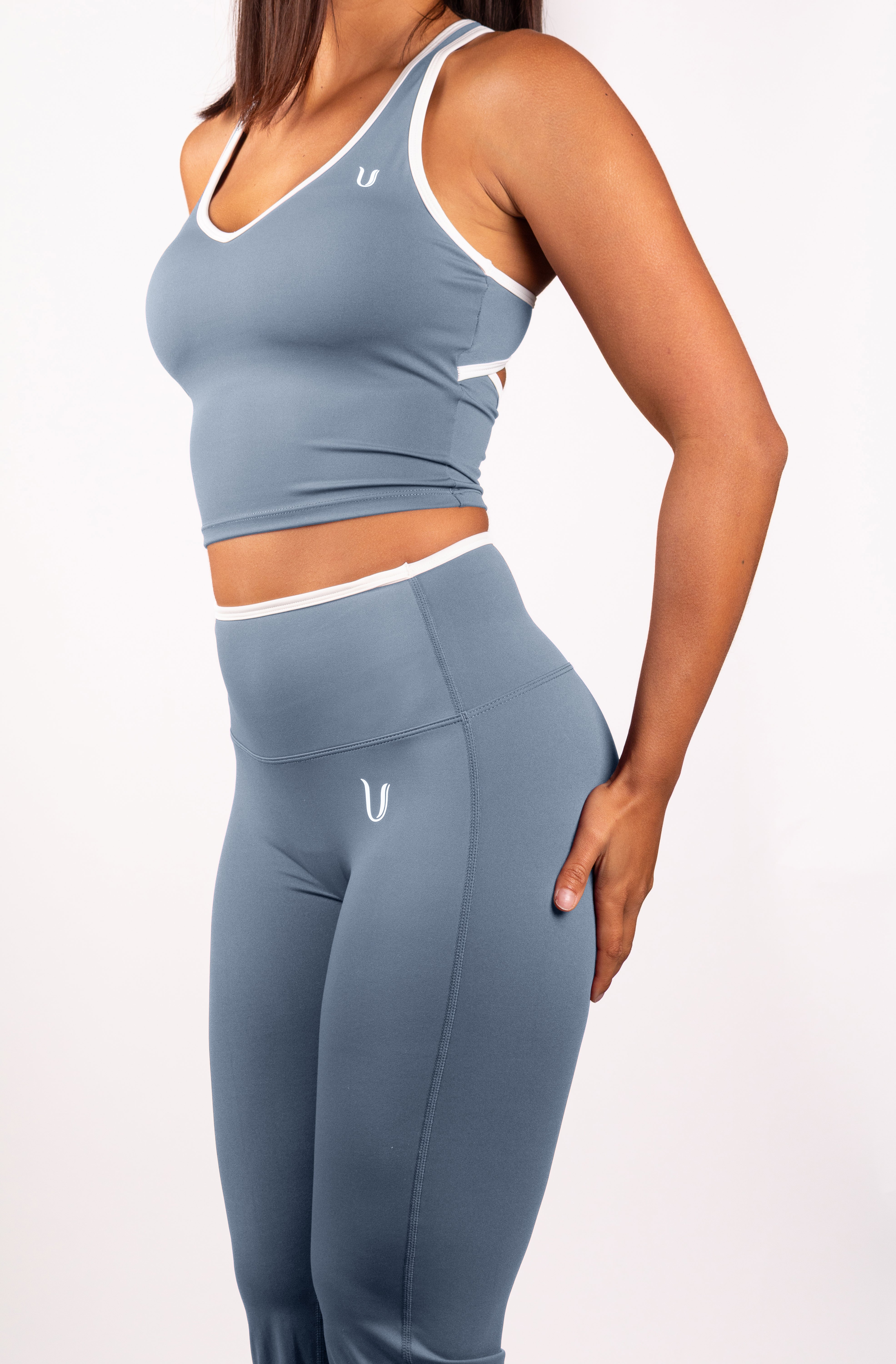 Ivy | Flare Legging – Hellblau