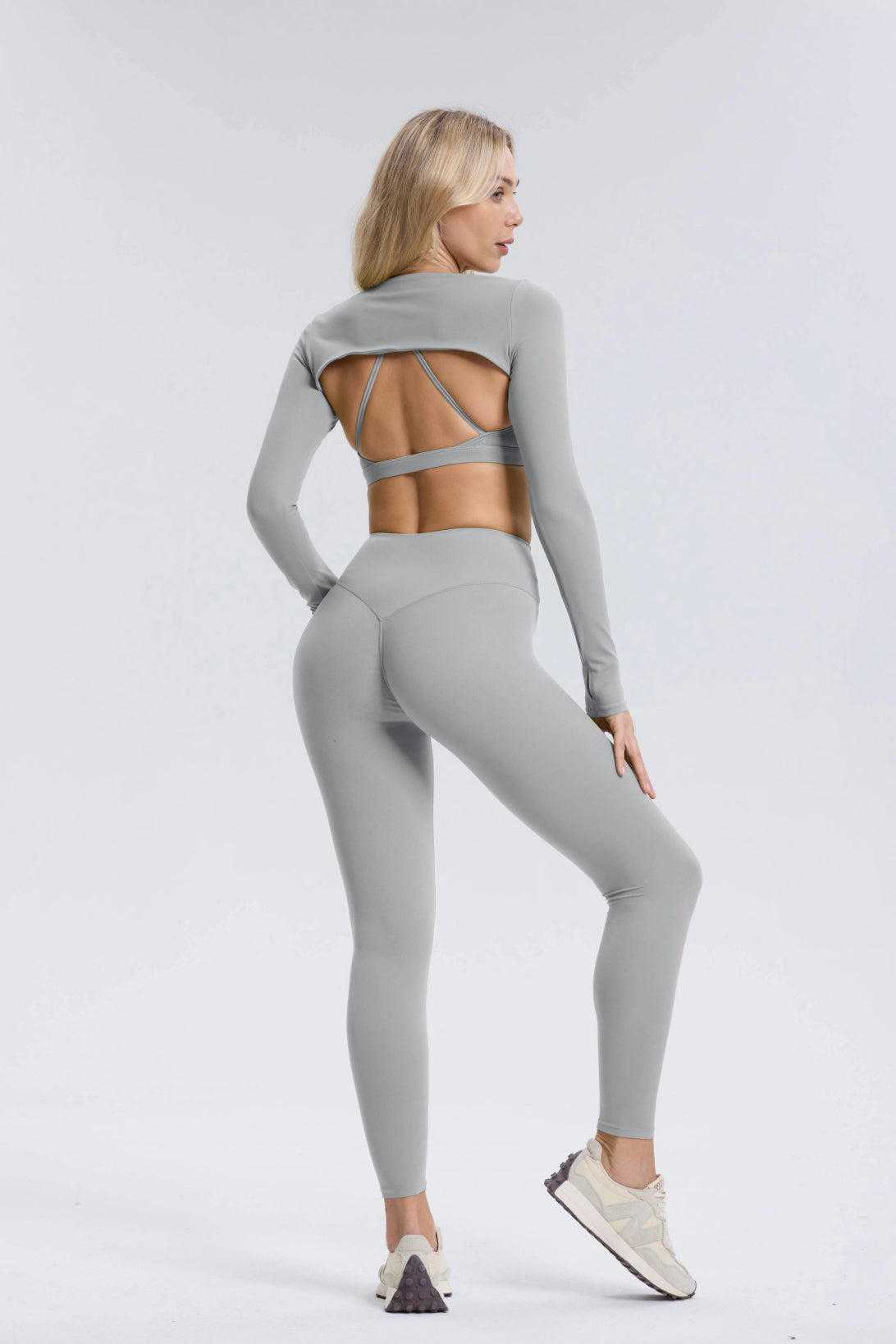 Hailey | Leggings - Gris claro