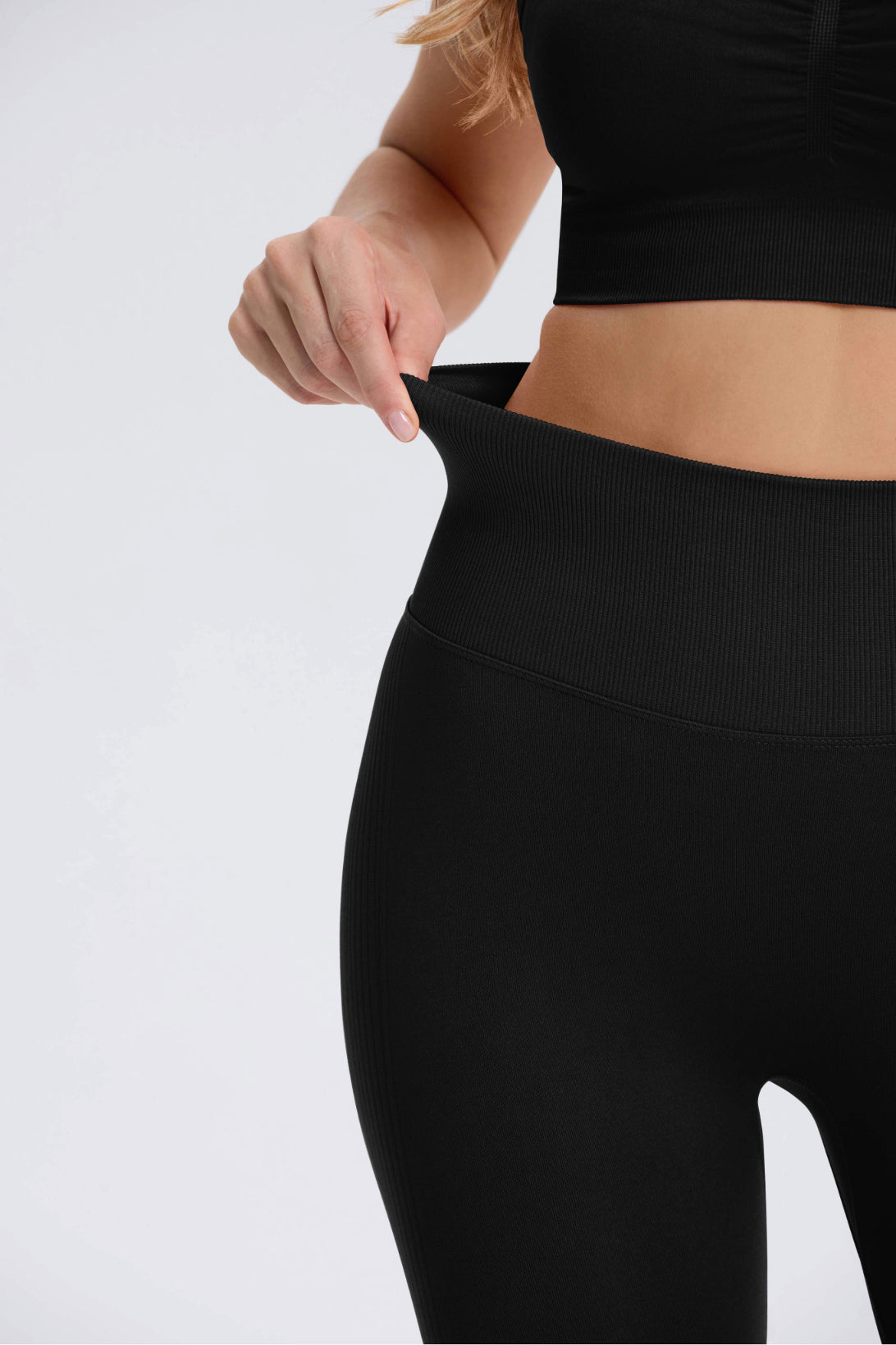 Maeve | High Waist Scrunch Legging - Zwart