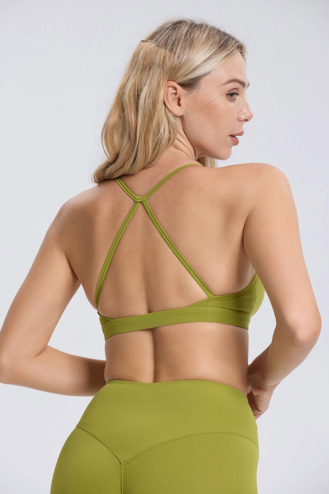 Hailey | Cross-Back Sports BH - Groen