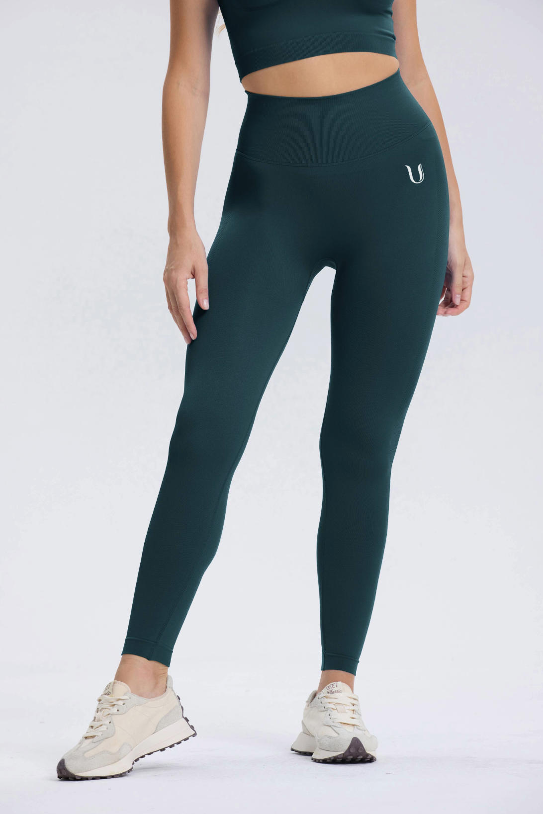 Leonie | Premium Scrunch Legging - Blauwgroen