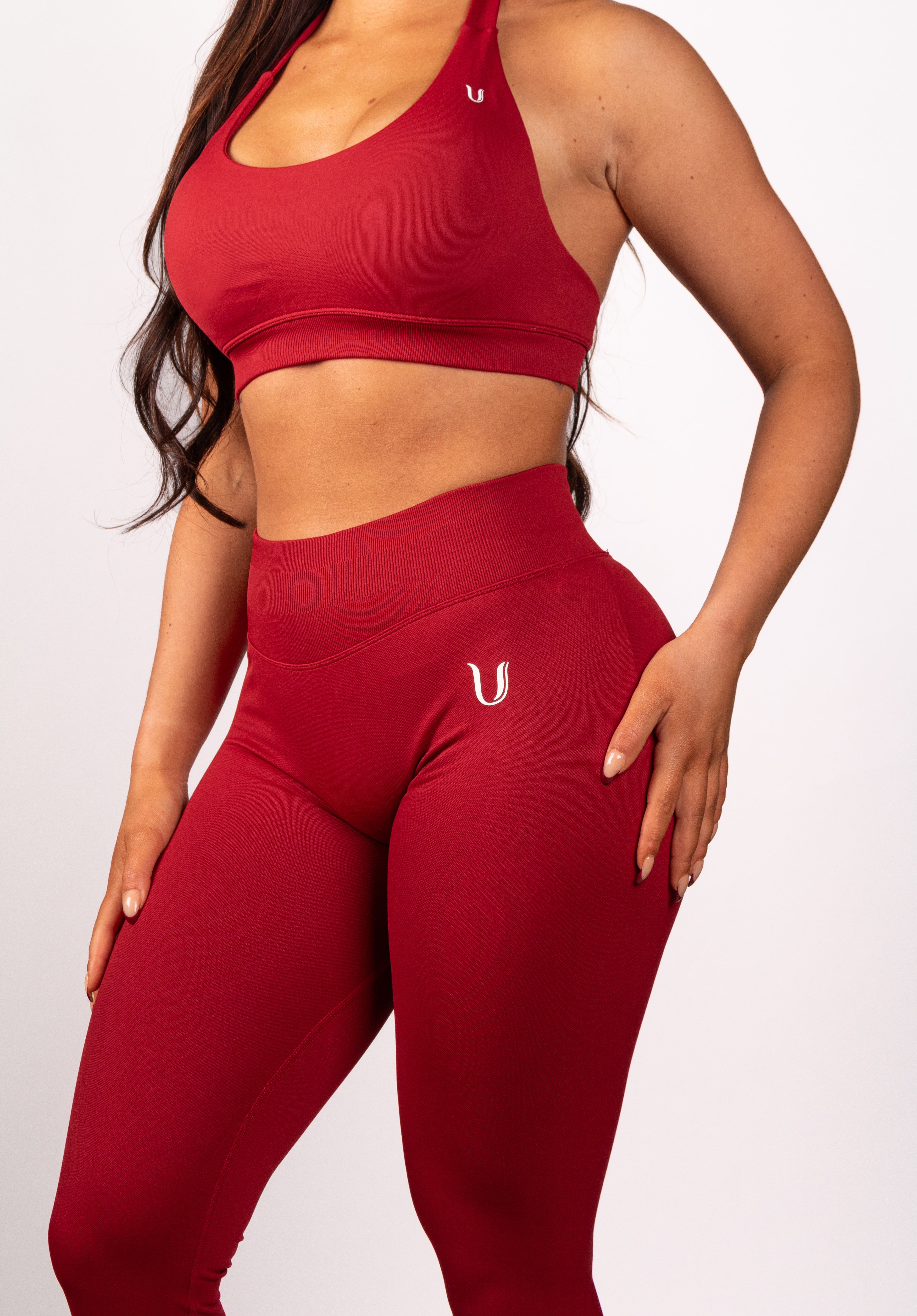 Beau | Leggings de Alto Rendimiento - Rojo